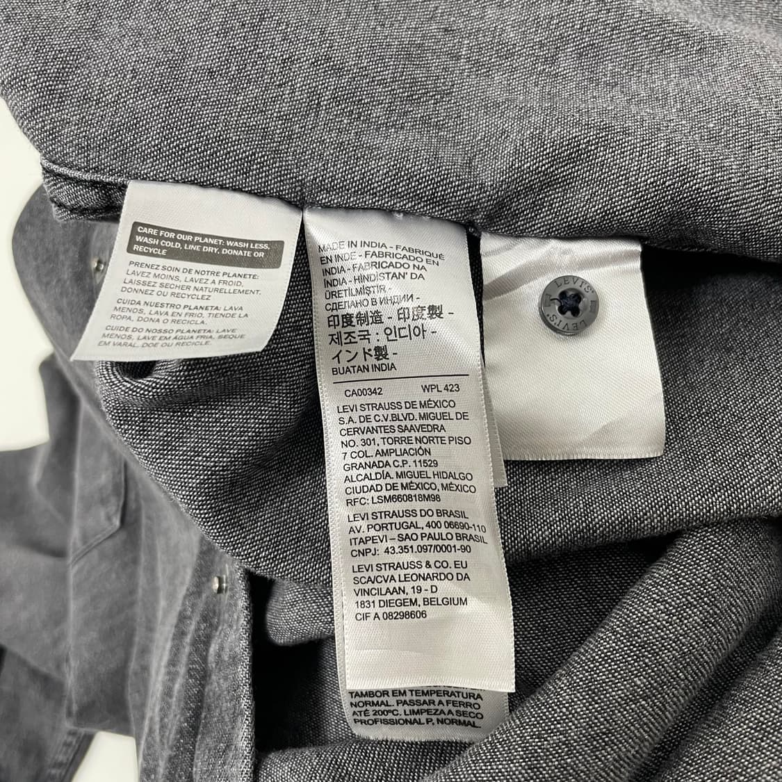 리바이스 스냅단추 데님셔츠 상품이미지7