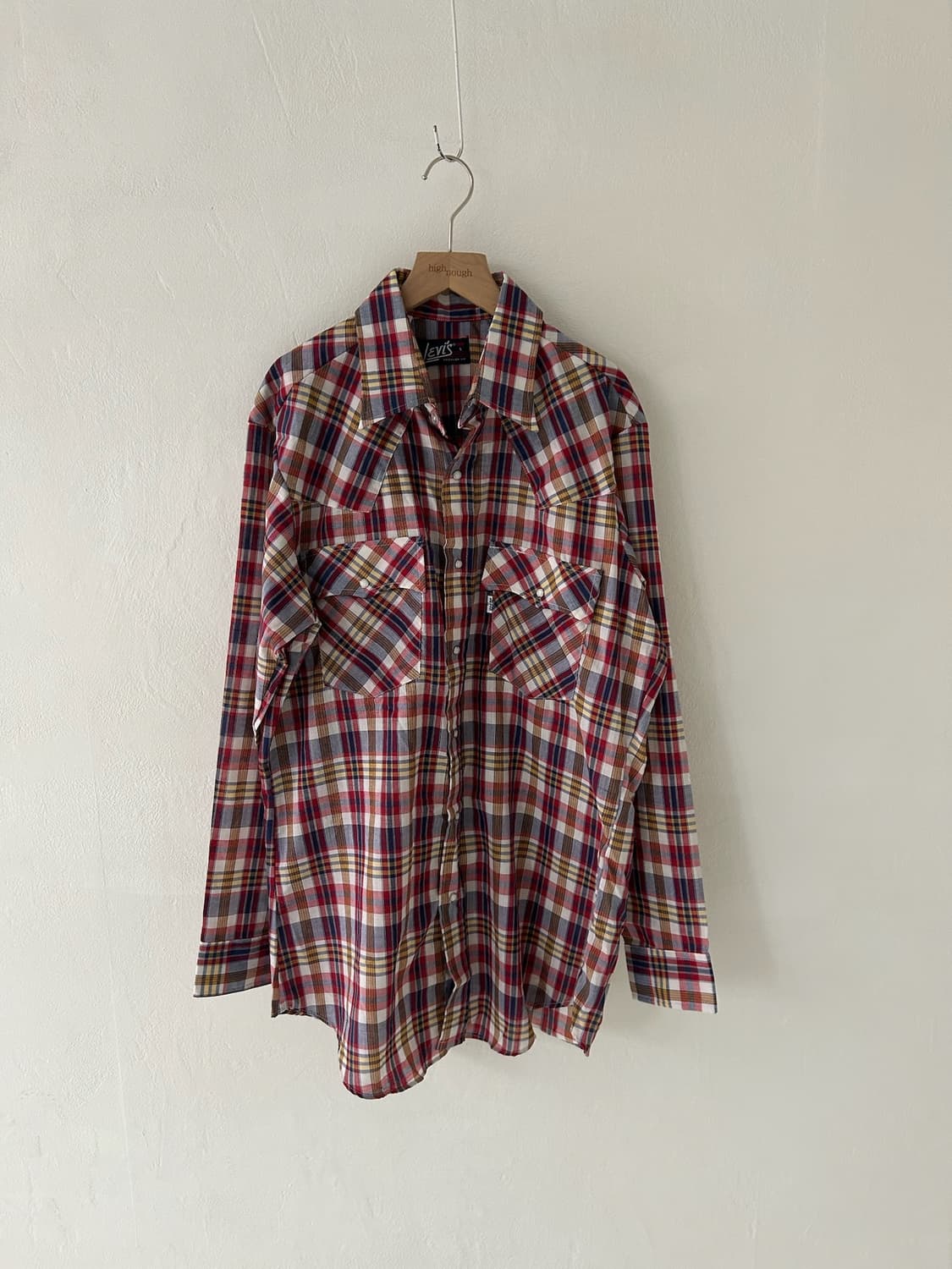80's Levis White Tab Western Shirt. 상품이미지1
