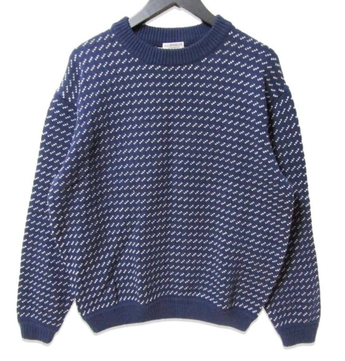 뷰티앤유스 버즈아이 패턴 크루넥 스웨트 상품이미지1