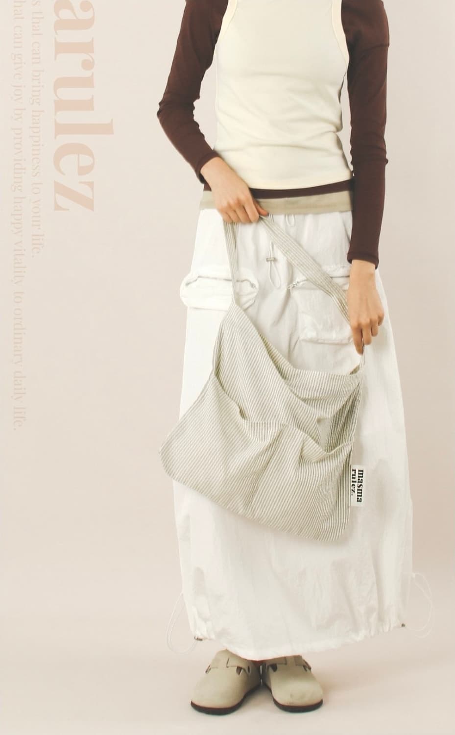 마스마룰즈 에코백 Rabbit eco bag_Pencil line 상품이미지4