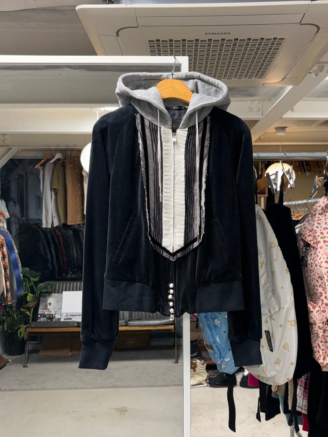 Ato 벨루어 후드 자켓 상품이미지1