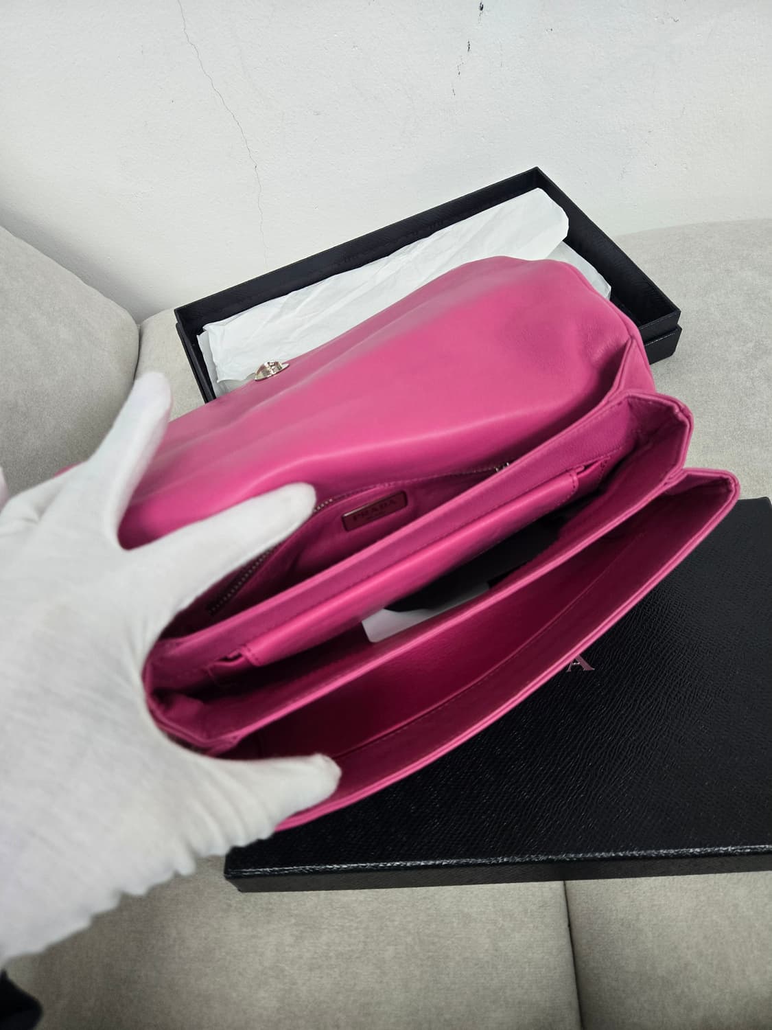 [보증서 정품]프라다 고프레 숄더백 상품이미지6