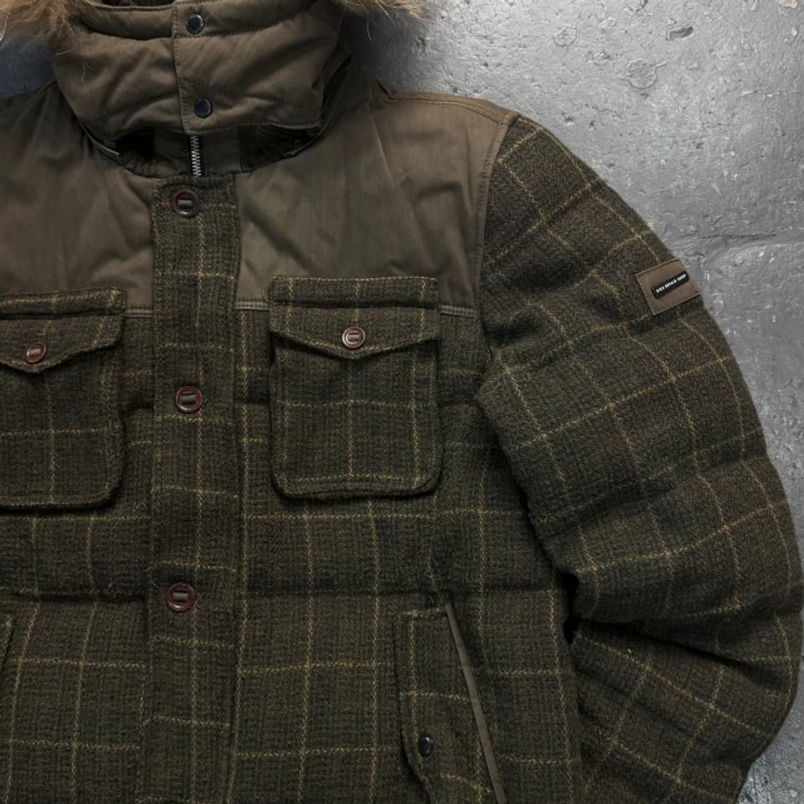 105 빈폴 울 체크 다운 패딩  상품이미지2