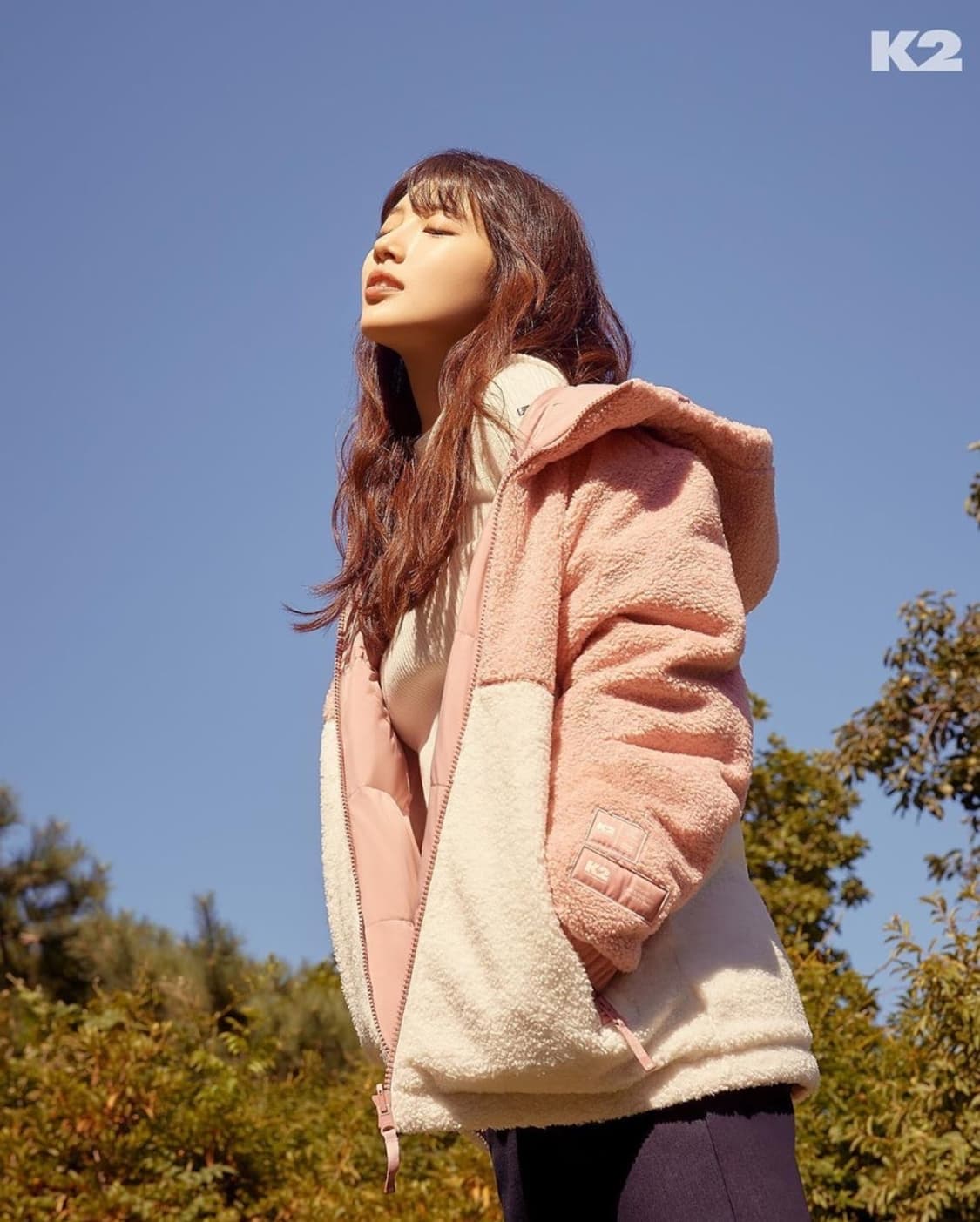 [95]K2 수지 리버시블 구스다운 후리스 패딩자켓 상품이미지1