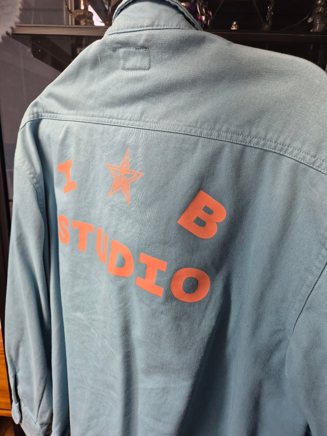 아이앱 스튜디오 x 오베이 볼드 셔츠 자켓 블루  상품이미지1