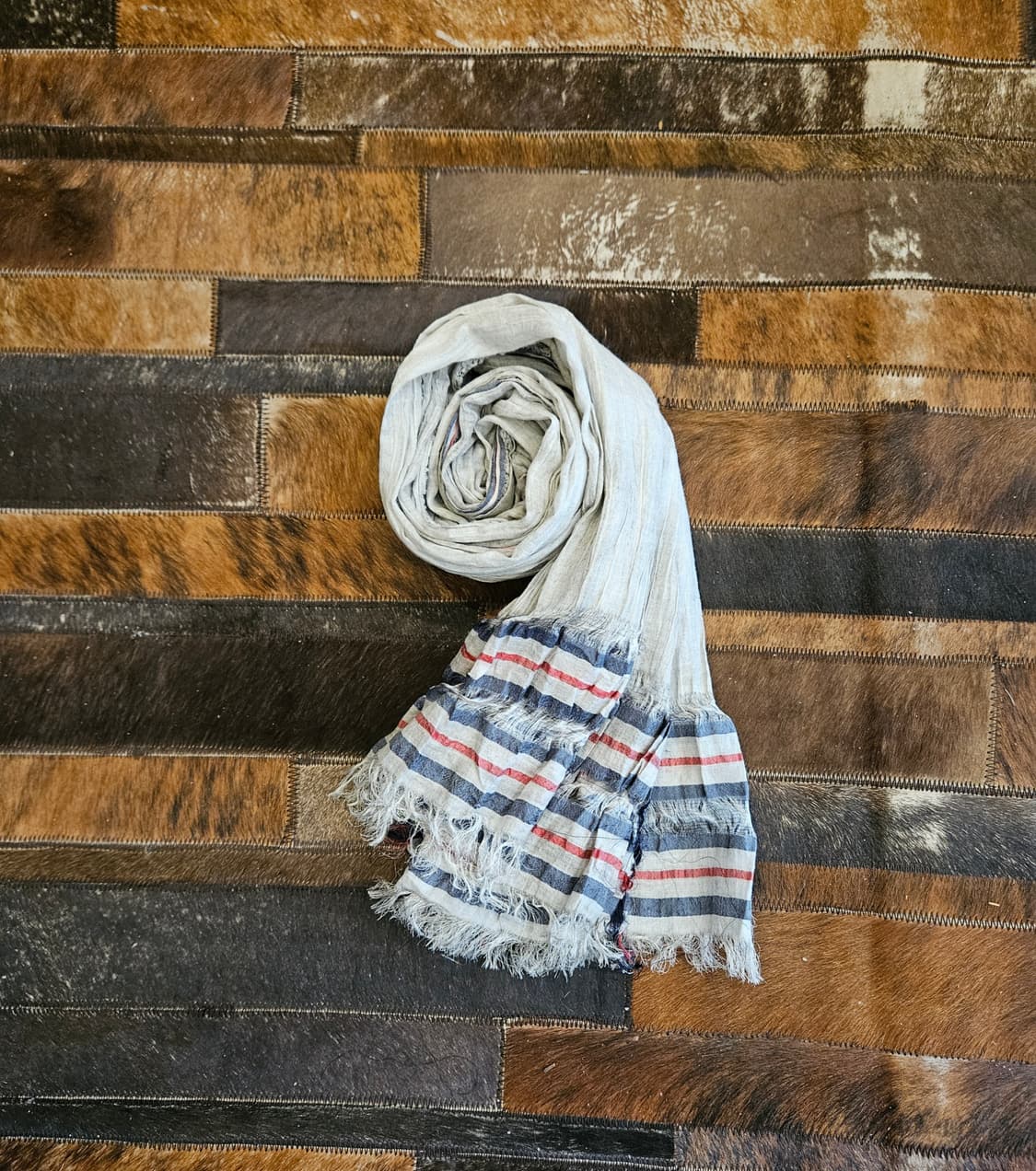 Made in Italy 실크 코튼 머플러  상품이미지1