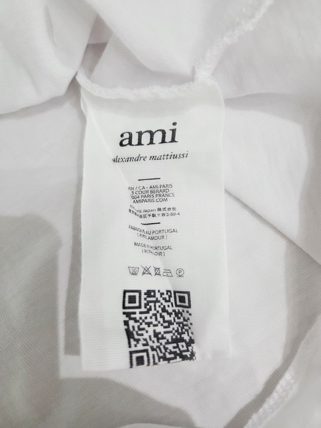 ami 아미. 여자 스몰 하트 코튼 티셔츠_M 상품이미지8