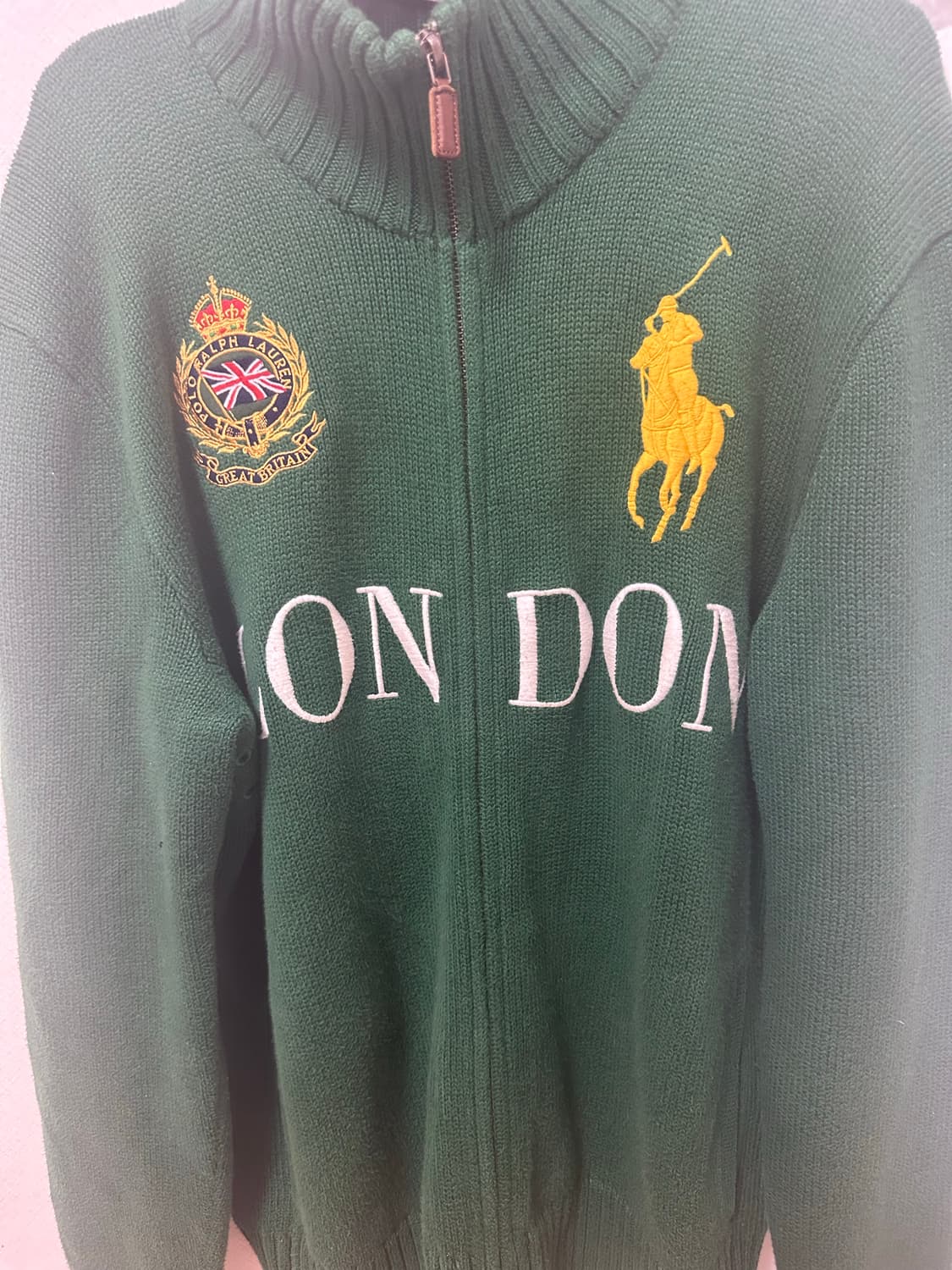 폴로 치프카프 런던 집업 그린 정품 교신 가능 상품이미지1