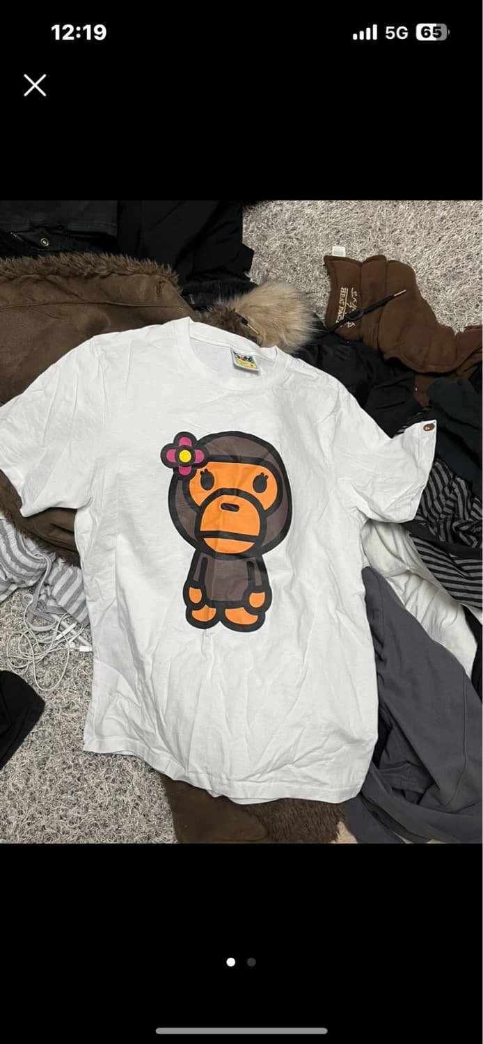 베이프 레이디 베이비마일로 티셔츠 M 상품이미지1