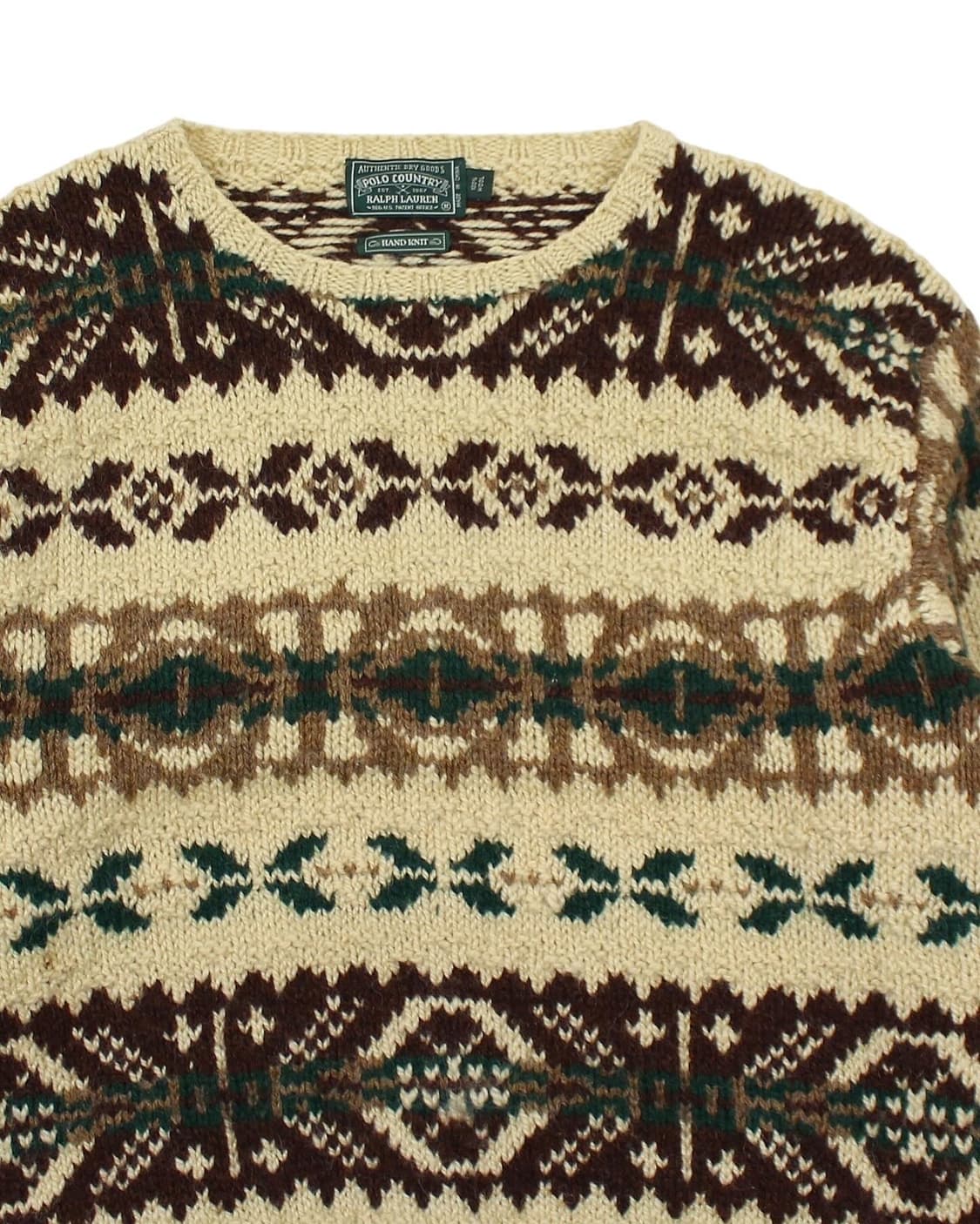 1990s 폴로컨트리 핸드 니트 RRL 전신 상품이미지3