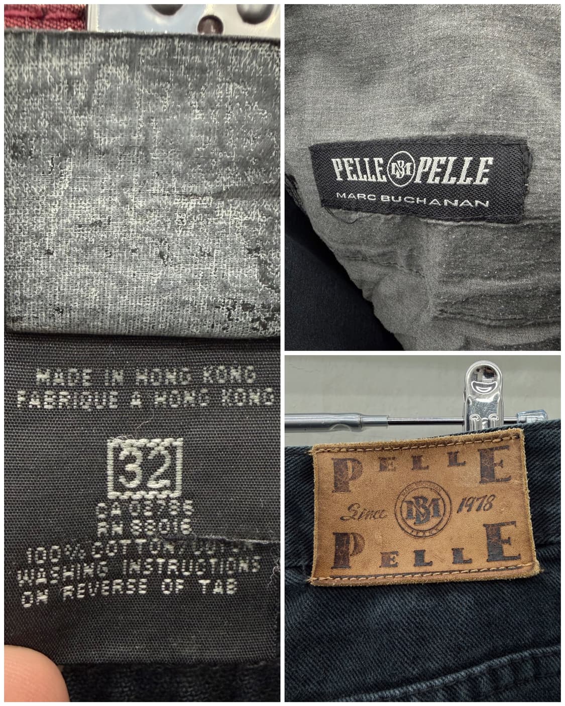 펠레펠레 00s 백로고 배기 데님 팬츠 블랙 상품이미지10