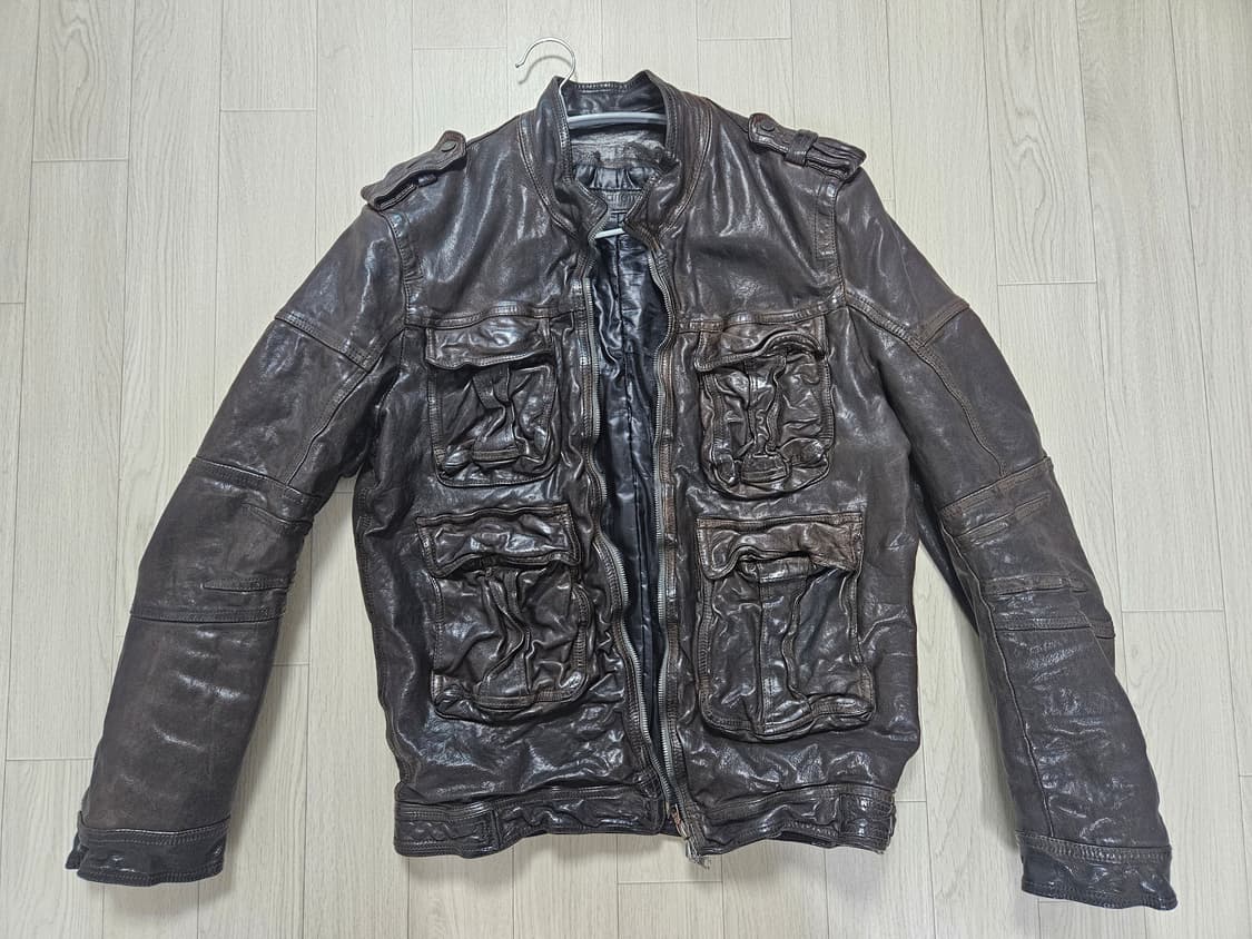 닐바렛 쭈글이 버팔로 바이커 레더 s 상품이미지1