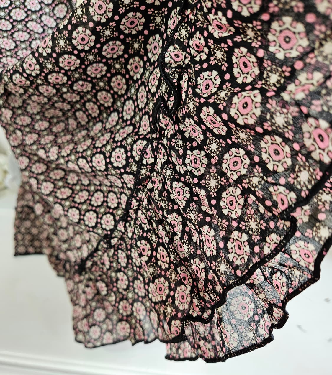 플라워 쉬폰 뷔스티에 원피스 상품이미지5