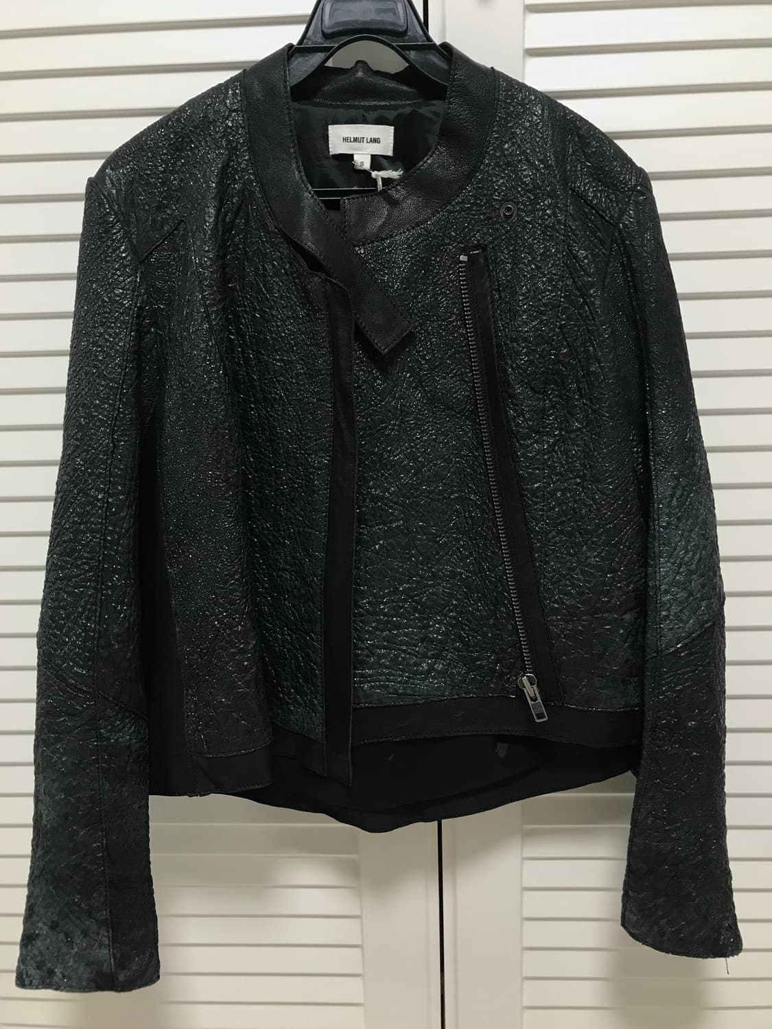 Helmut Lang  Crystal Leather Jacket S 상품이미지5