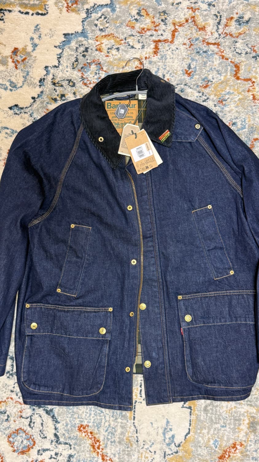 리바이스x바버 데님 자켓 xl 상품이미지1