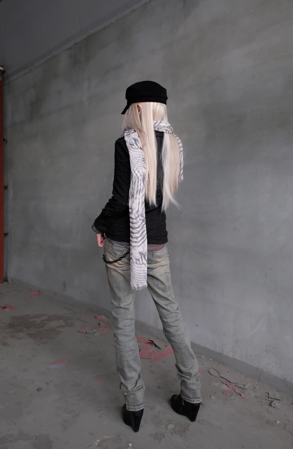 Curved crinkle shirt 상품이미지5