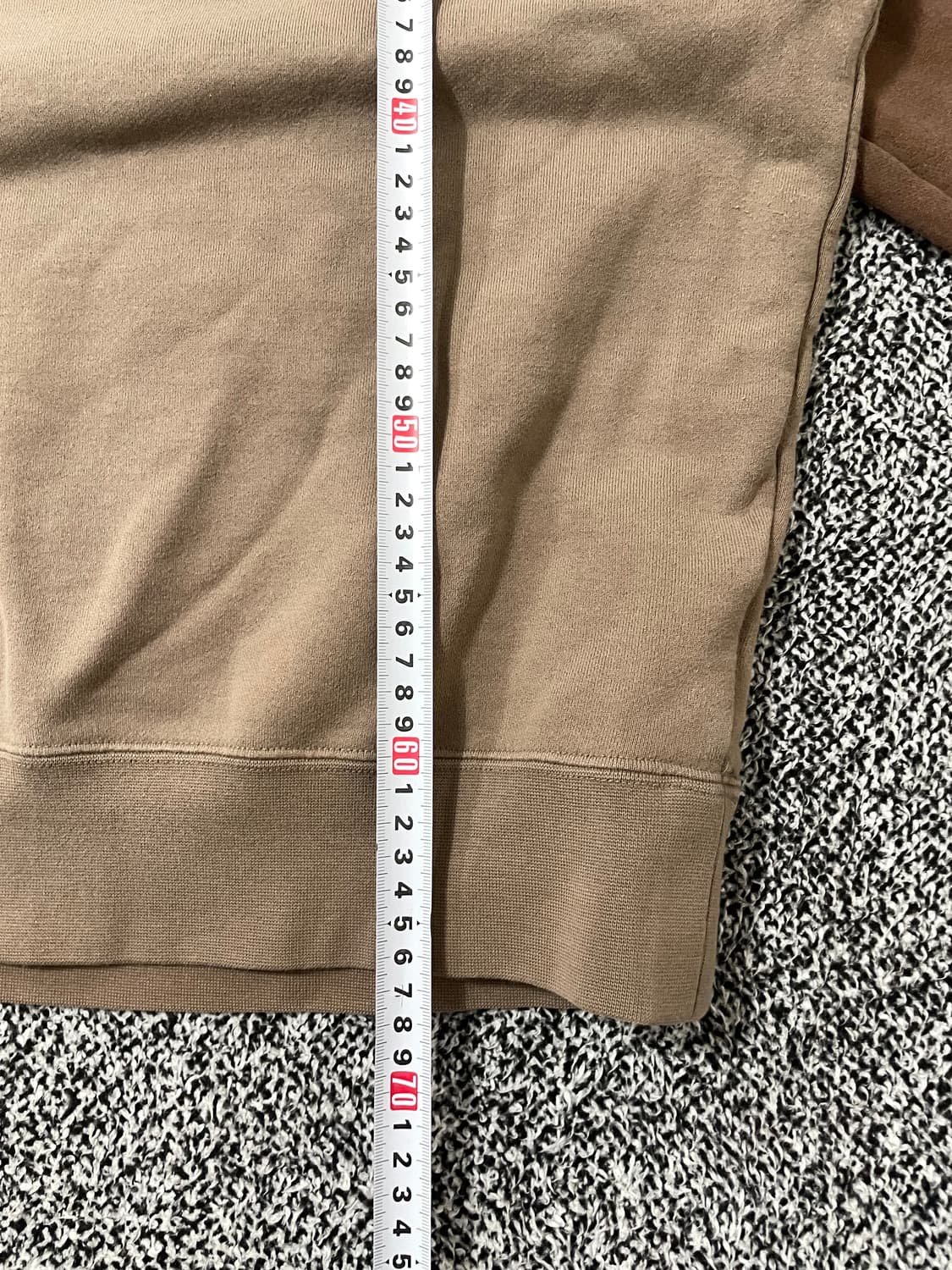 빈티지9. 나이키 나그랑 센터 로고 맨투맨 스웻셔츠 베이지 브라운 상품이미지6