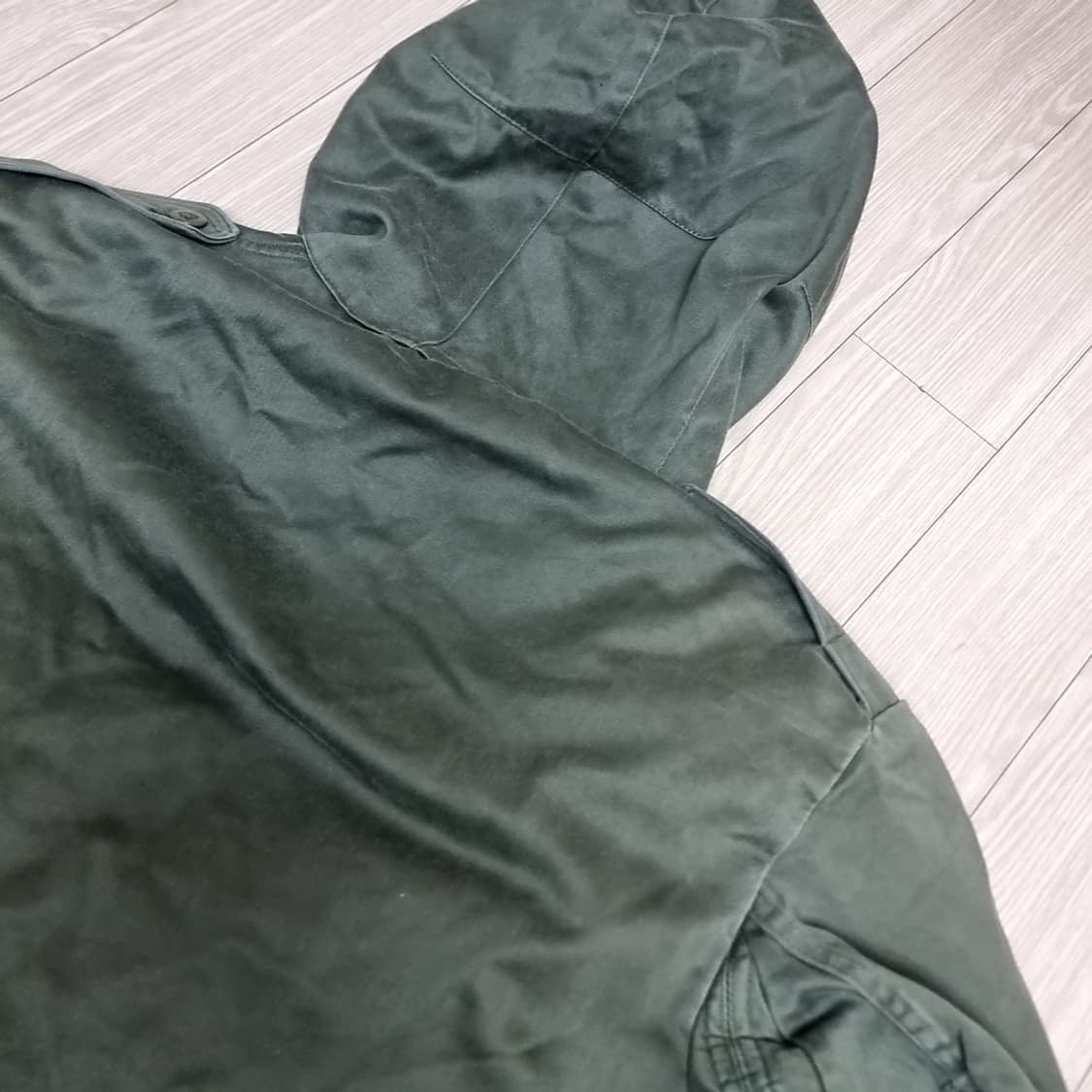 1978년산 캐나다군 빈티지 야상 후드 점퍼 카키(105-110) 상품이미지5