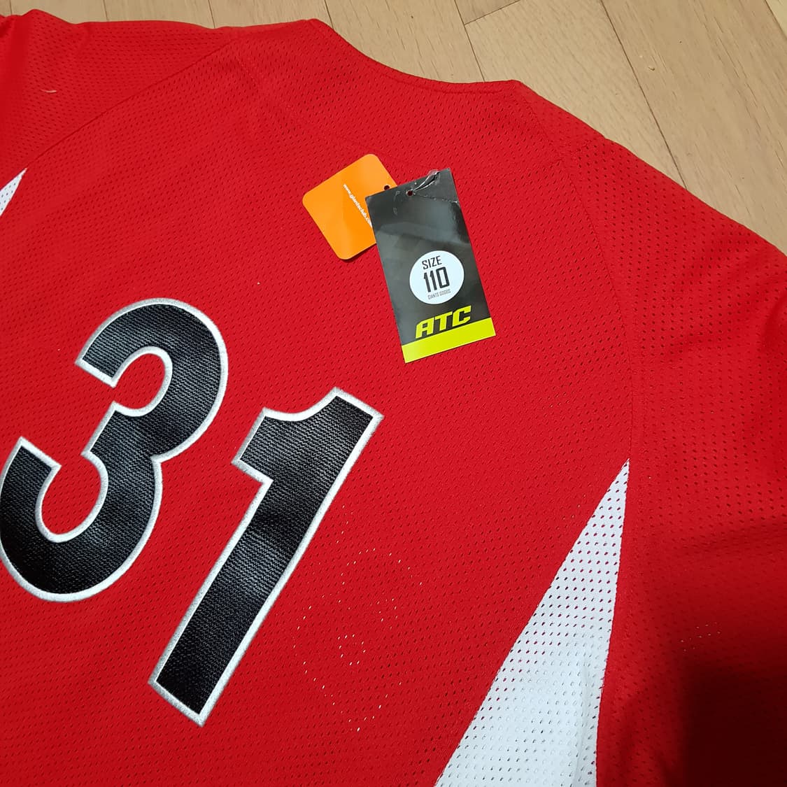 새상품 /110/ 롯데 자이언츠 ATC 어센틱 자수 동백 유니폼/ 409 상품이미지2