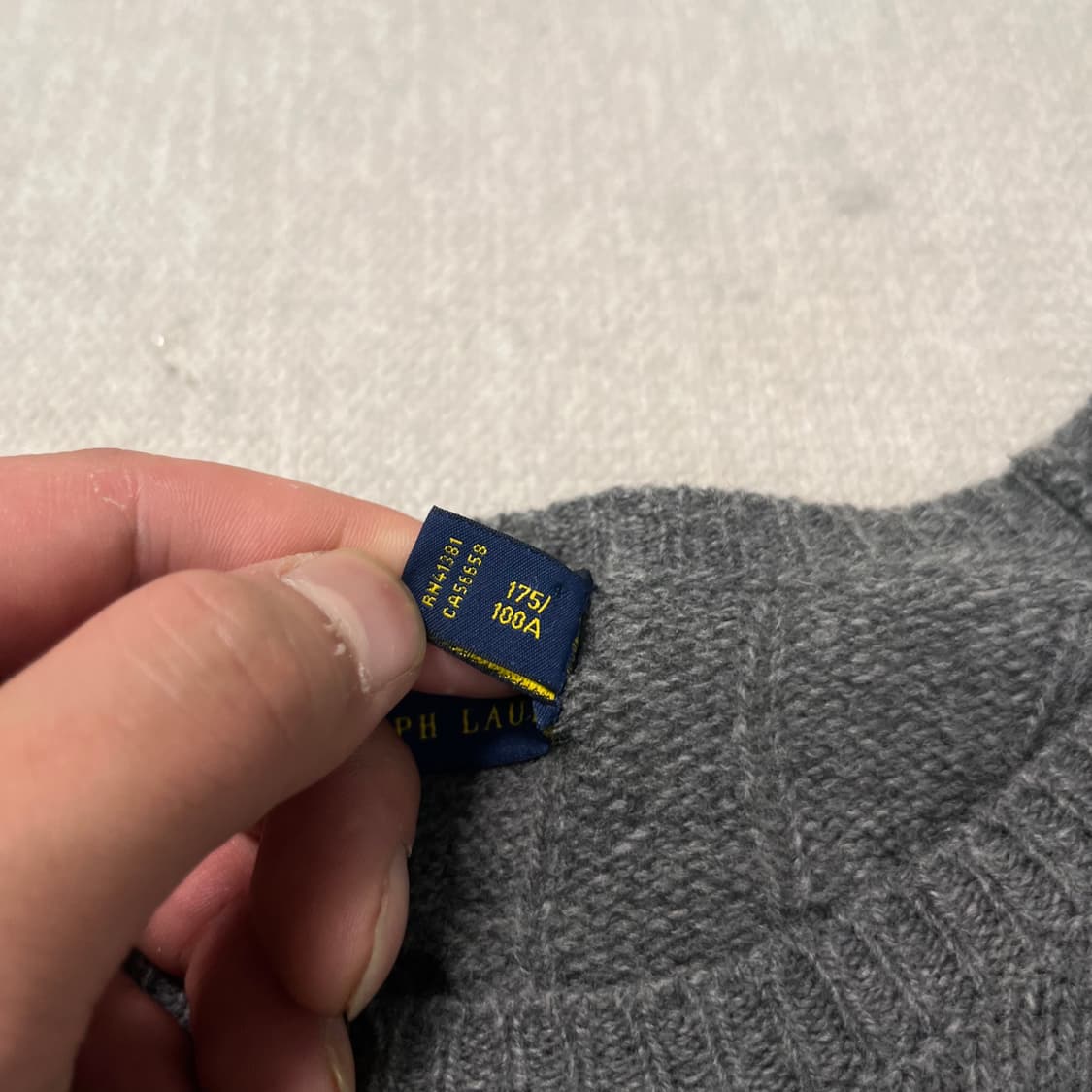 W100 폴로 랄프로렌 램스울 꽈배기 니트 상품이미지3
