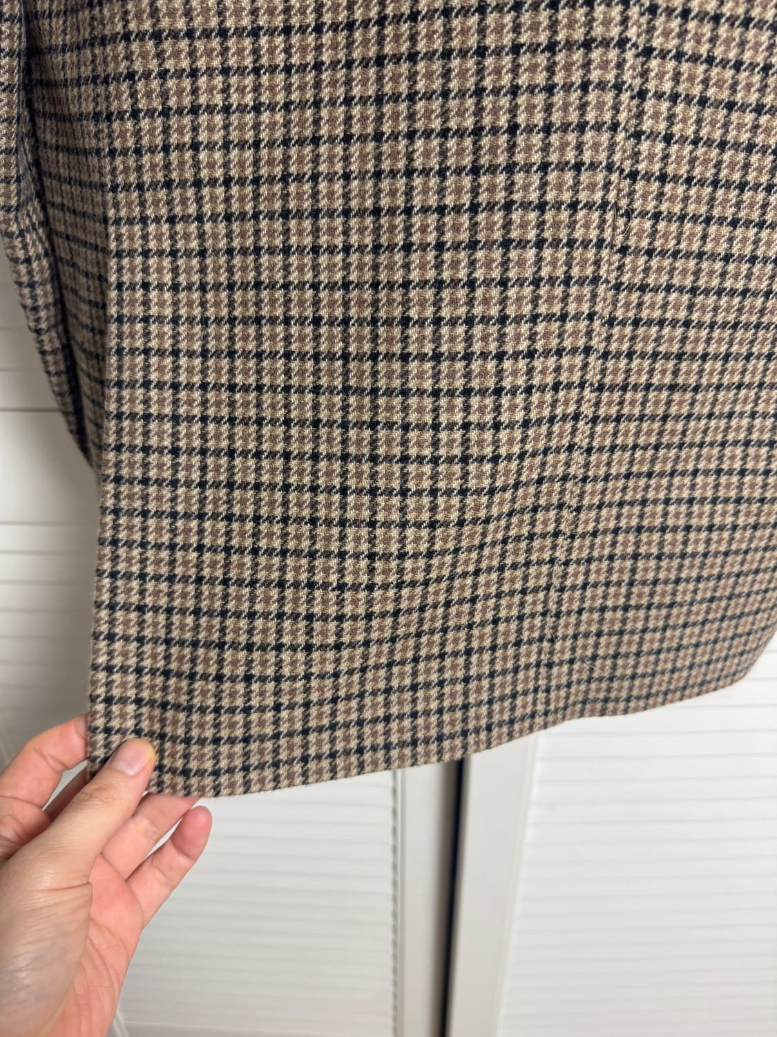 25시즌 TNGT 건클럽 체크 자켓 블레이저 100 새제품 상품이미지3