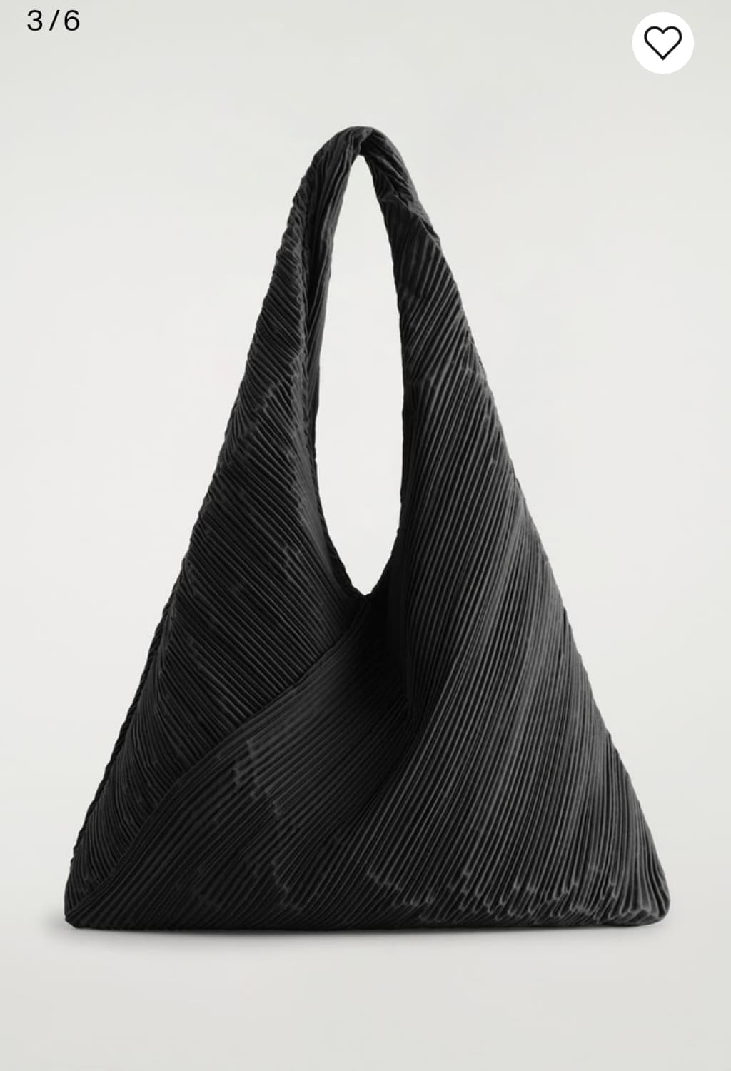 코스 플리츠 빅백 블랙 상품이미지2