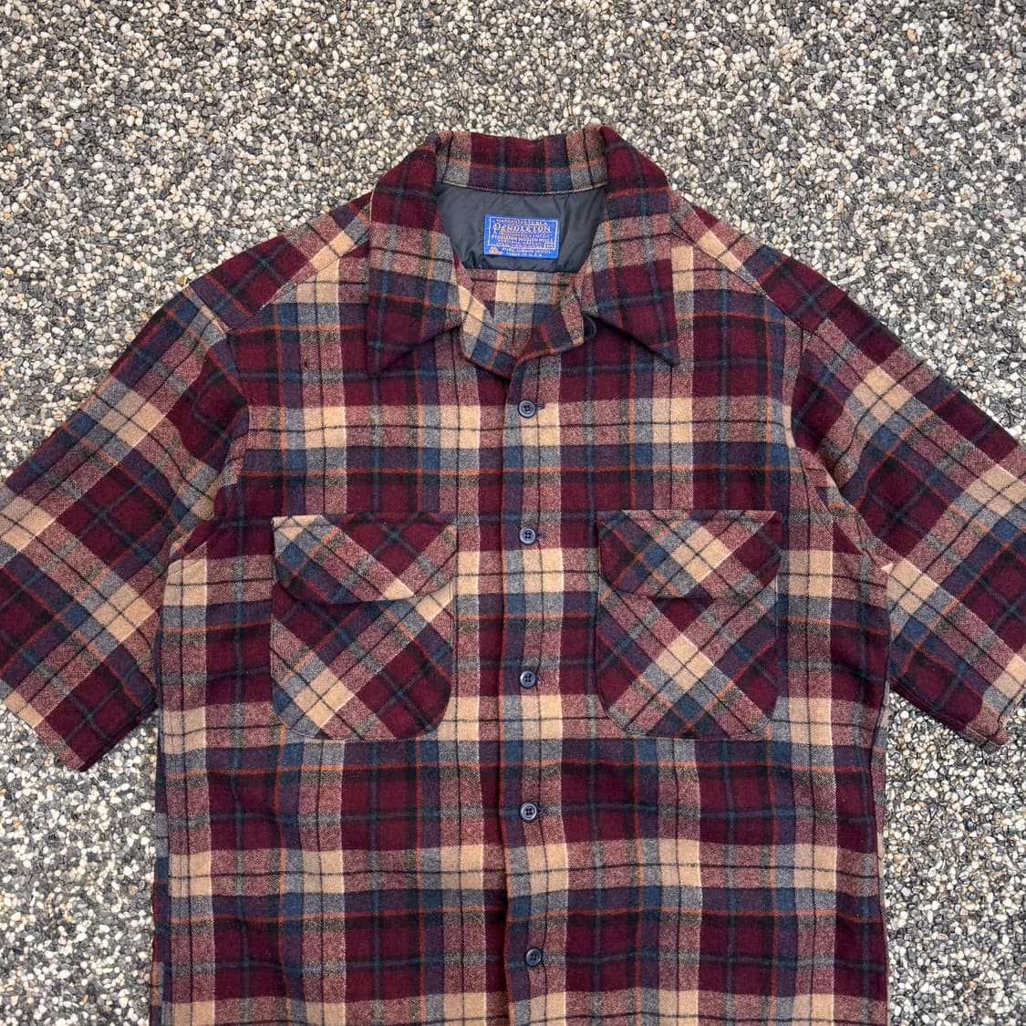 80s 펜들턴 컷포인트 울 셔츠 made in USA (M)   상품이미지2