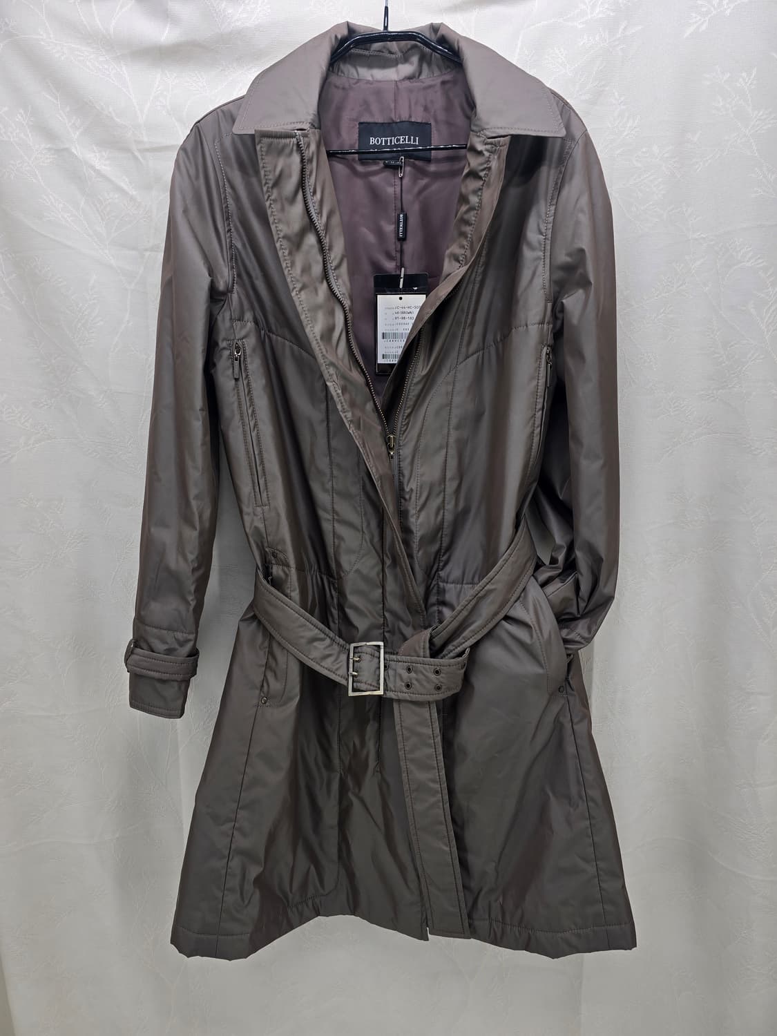 BOTTICELLI 보띠첼리 여성 브라운 트렌치코트 46사이즈 상품이미지1