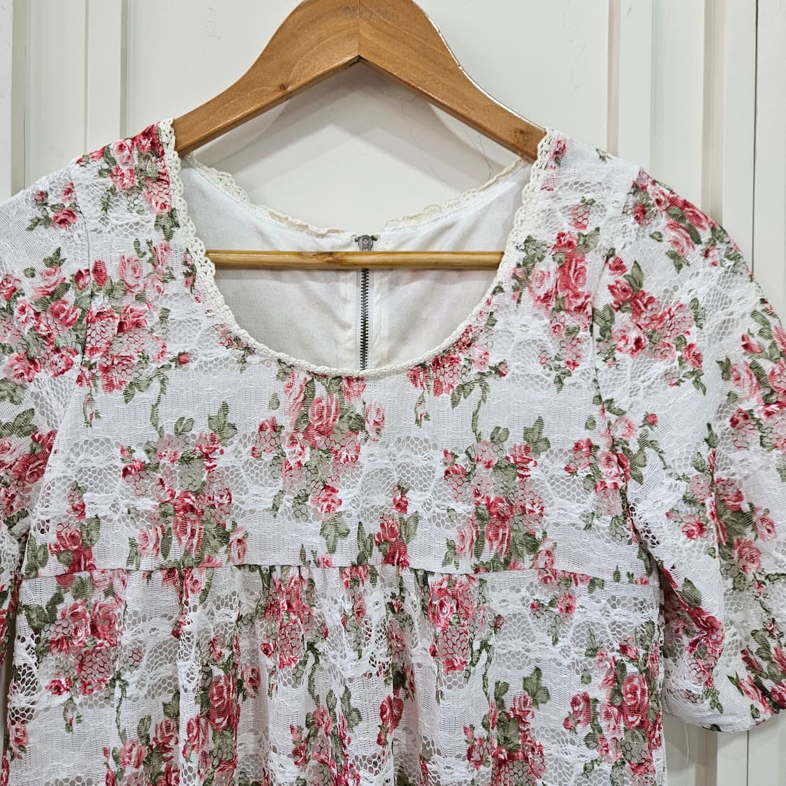 장미 레이스 원피스 상품이미지2