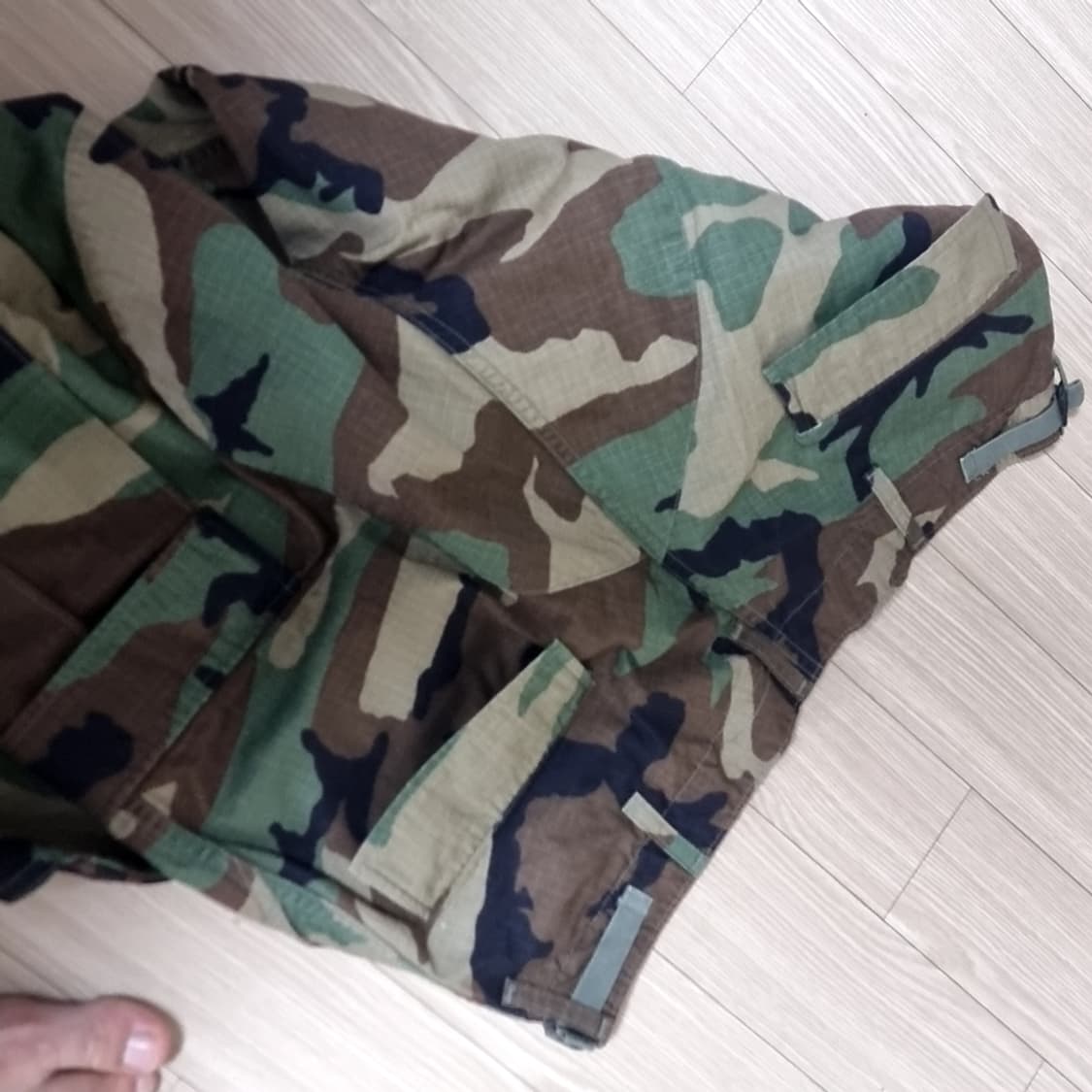 미군 우드랜드 카모 밀리터리 카고 바지(라지) 상품이미지3
