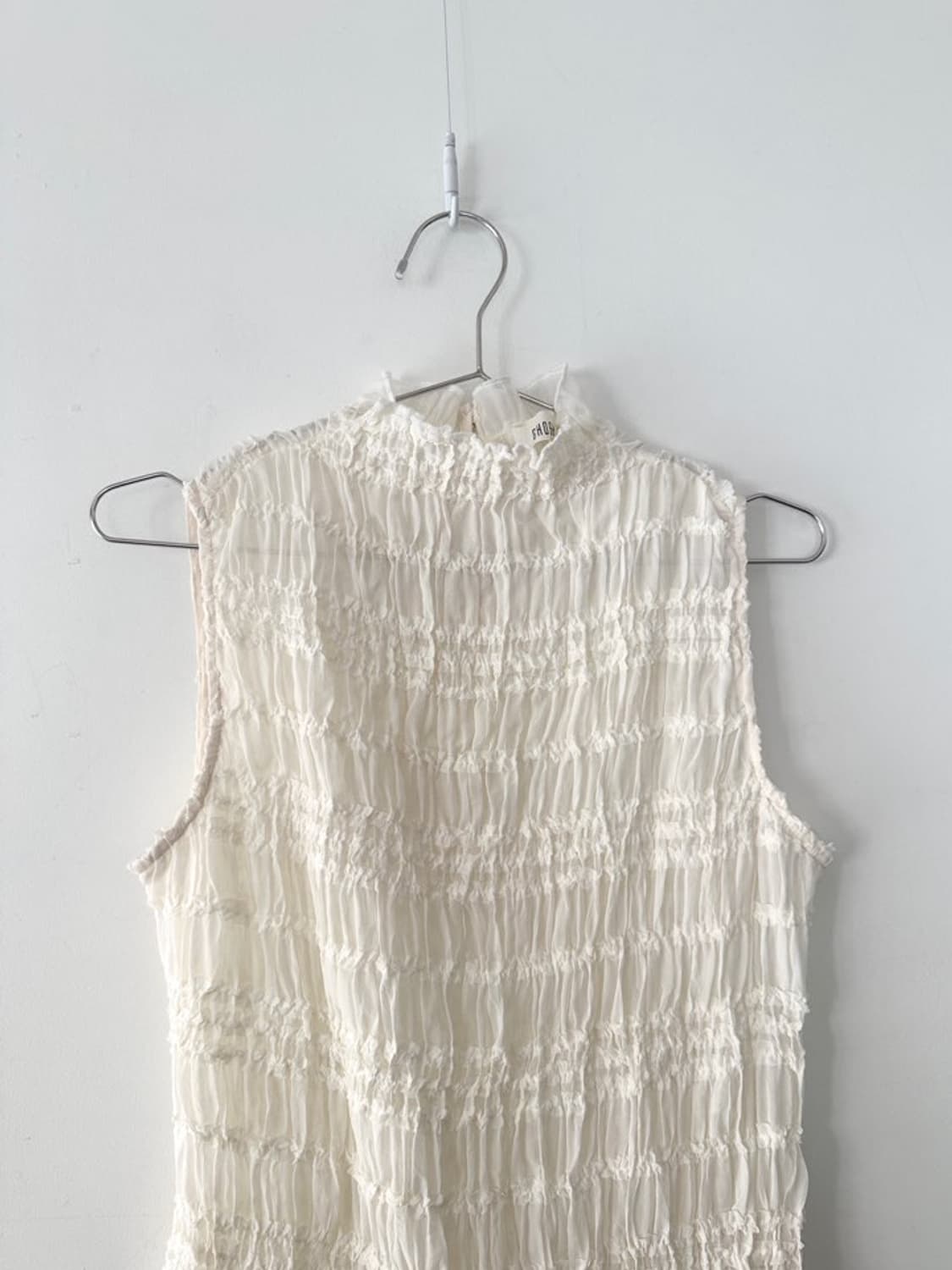 GHOSPELL milk shirring sleeveless 상품이미지2