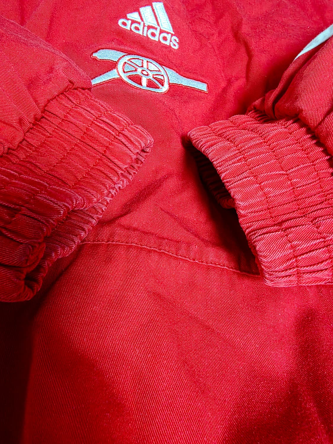 [초희귀/블록코어]아디다스 아스널아이콘탑 스칼렛 반집업 아노락HT7152 상품이미지5