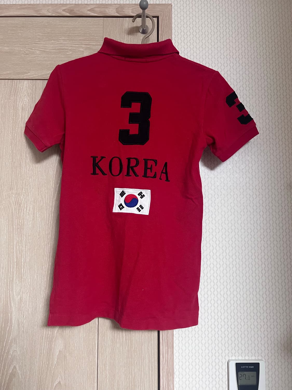 폴로 랄프로렌 키즈 빅포니 코리아 한국 레드 카라티 pk티 티셔츠 치프키 상품이미지2