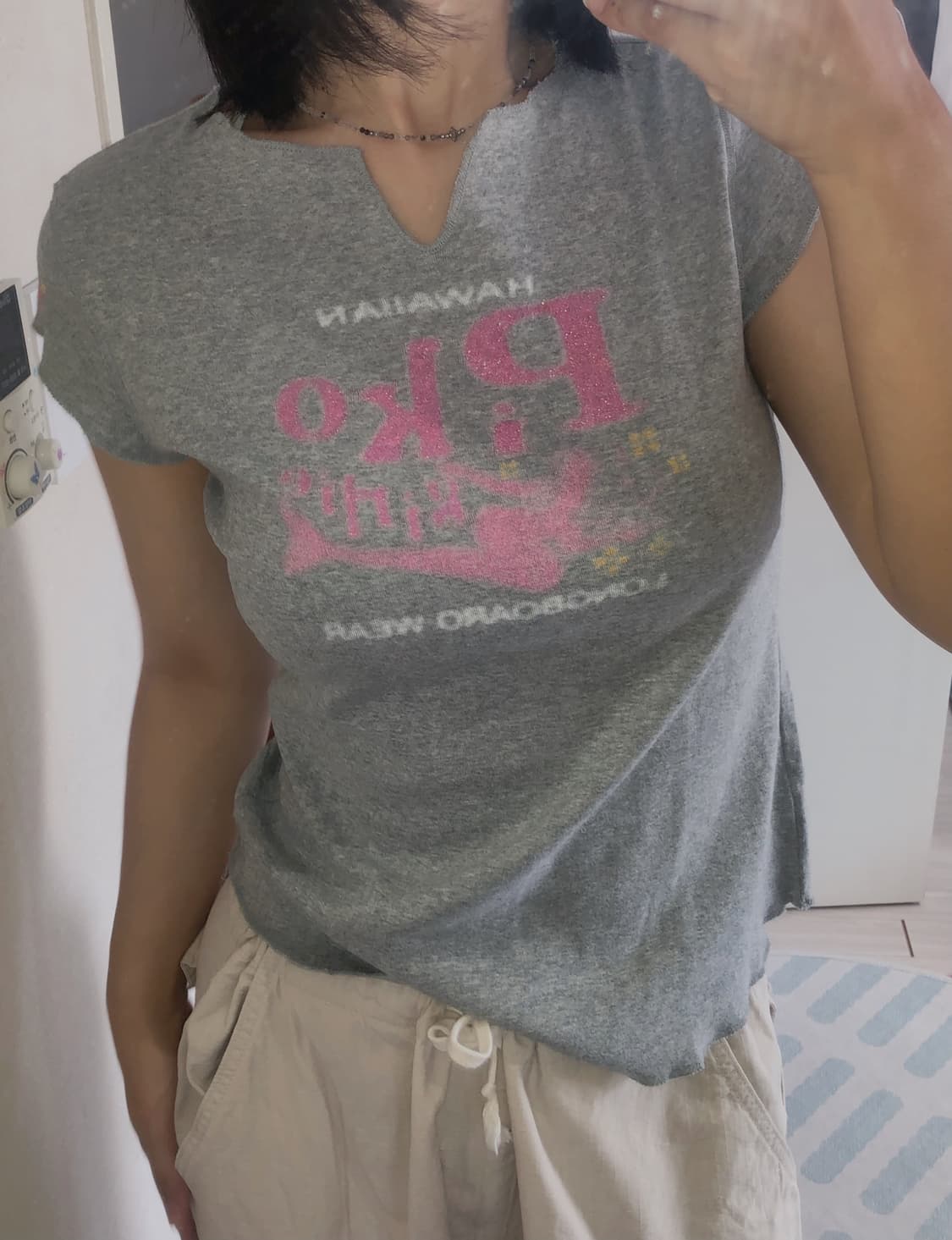 빈티지 컷팅 스티치 반팔티 상품이미지8