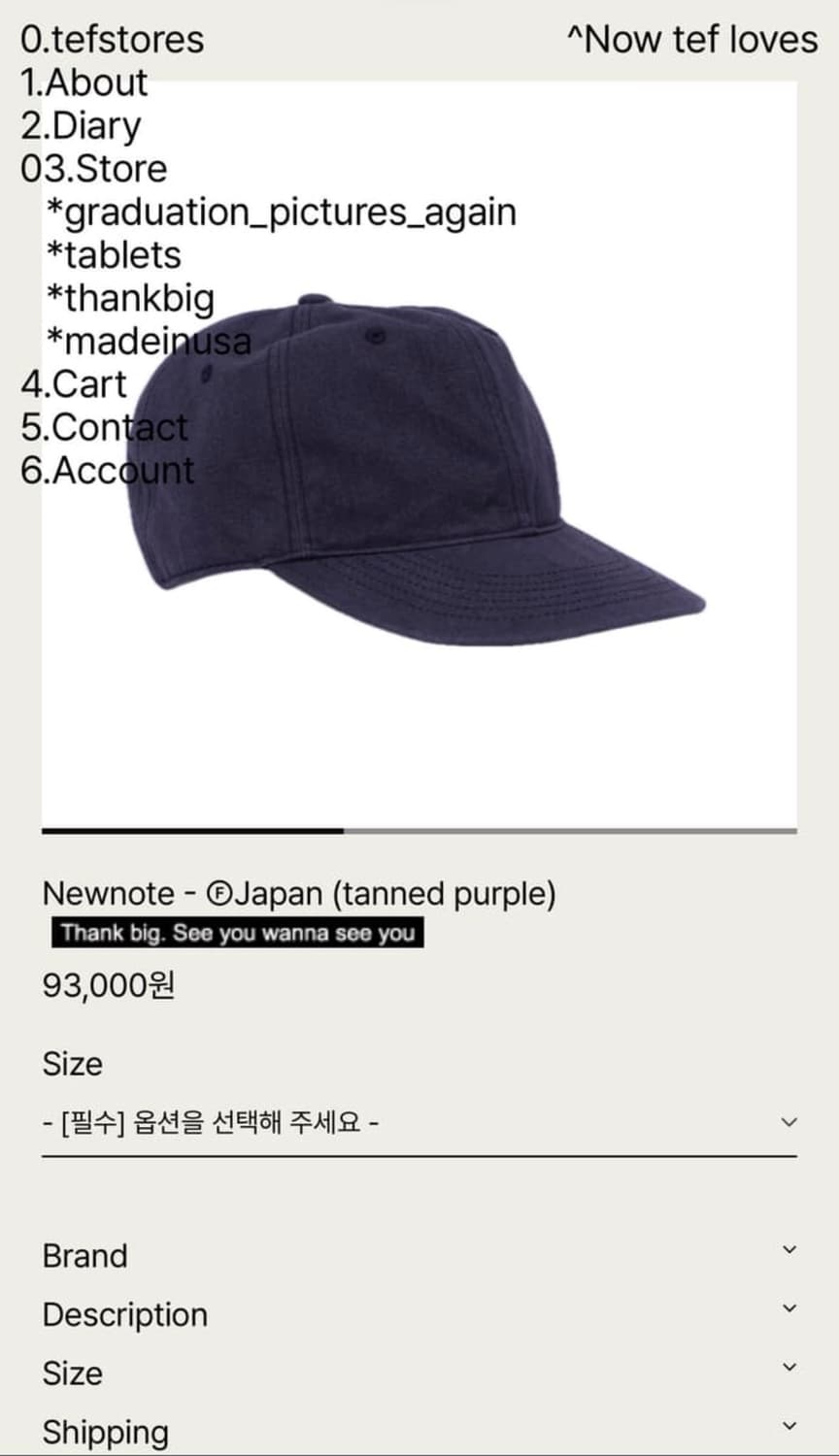 테프스토어즈 퍼플 L사이즈 구매해요 상품이미지1
