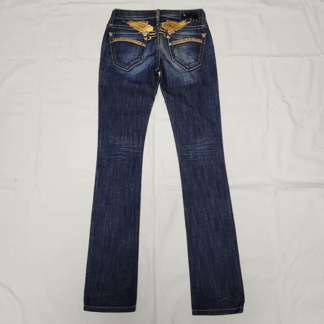 Robin's Jean Y2k USA 자수 이태리 원단 데님팬츠 상품이미지2