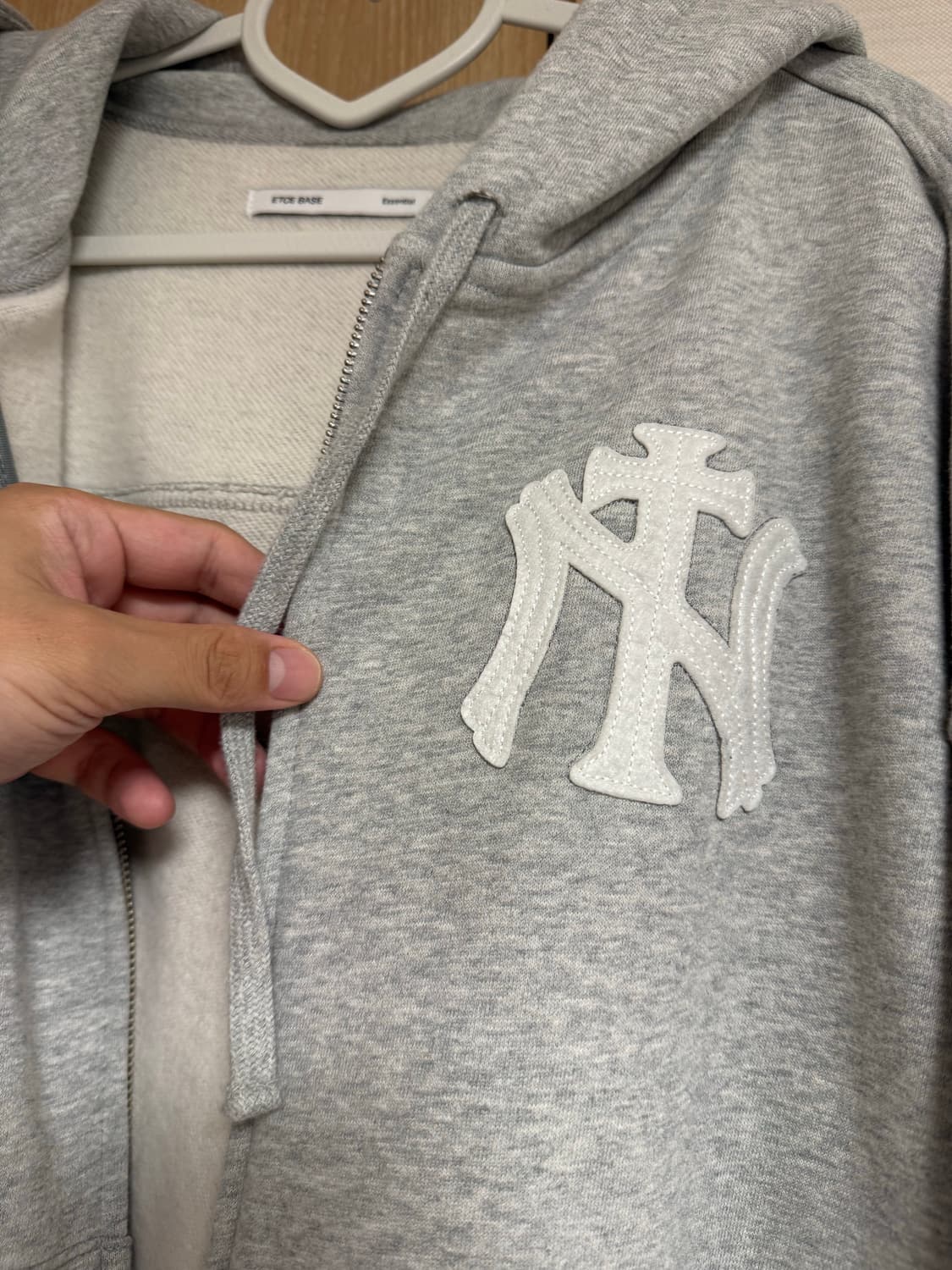 etce NY CROSS HOOD ZIP UP (GRAY) 라지 L 상품이미지6