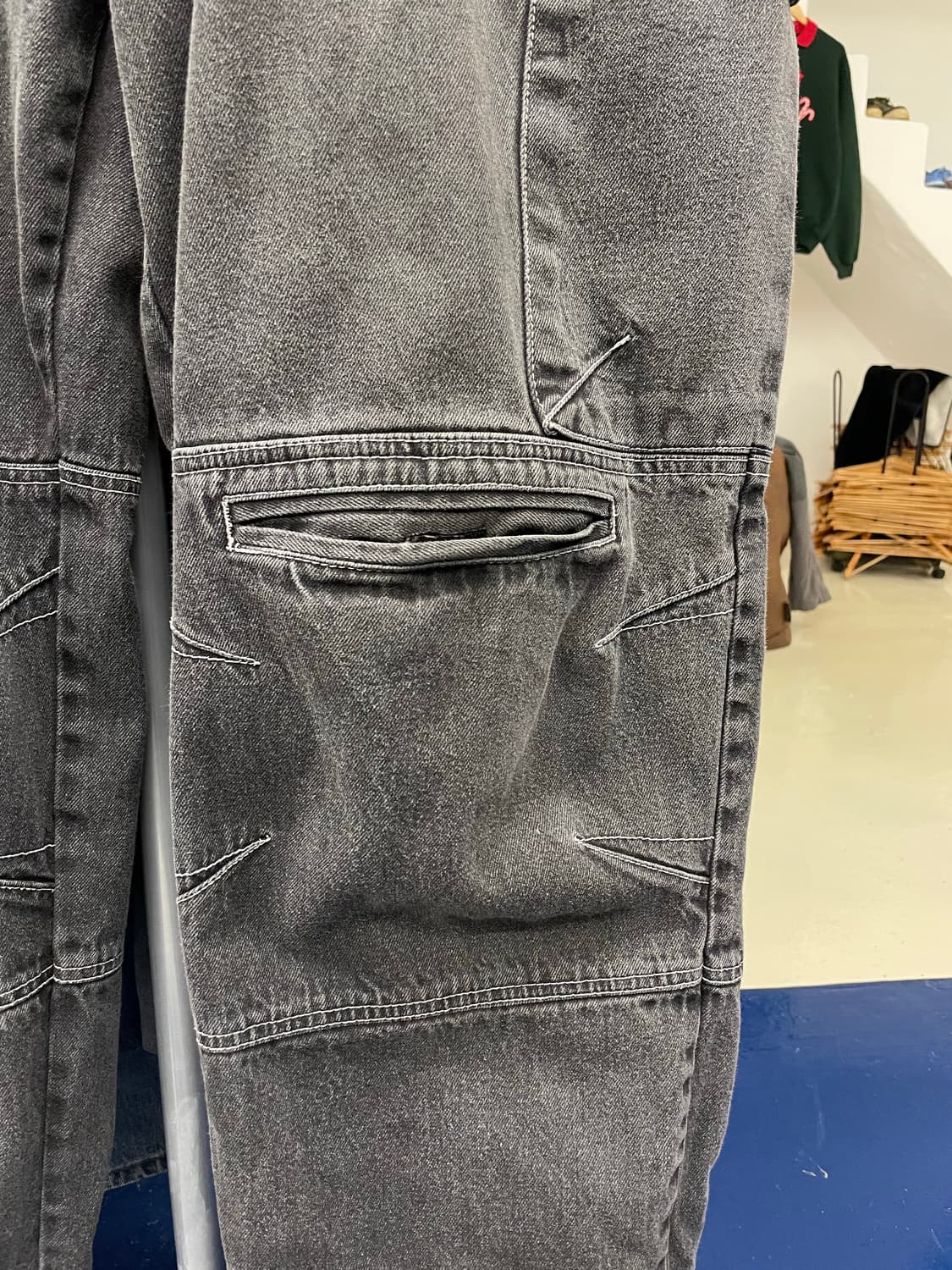 WU wear 우탱클랜 힙합 올드스쿨 데님 카고 팬츠 상품이미지9