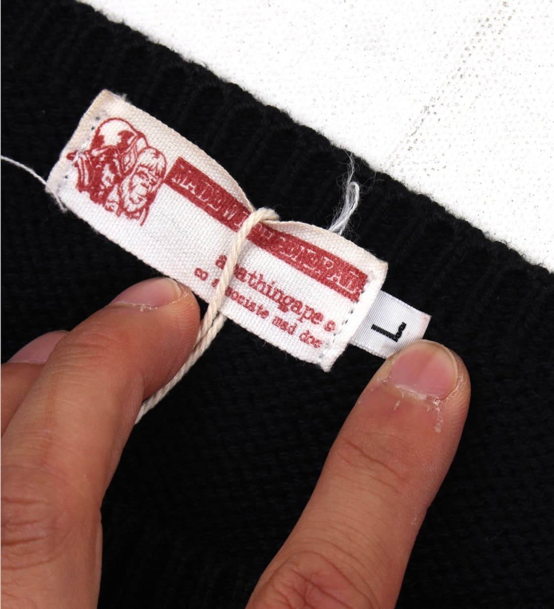 00s 베이프 니트 블랙 상품이미지4