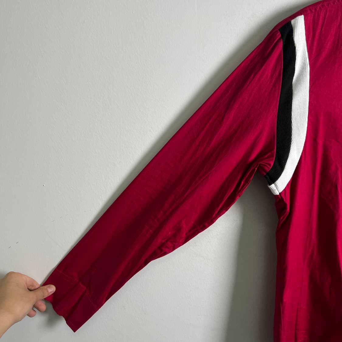 jpn vtg 빈티지 레드 스컬 자수 워크 셔츠 L 상품이미지7