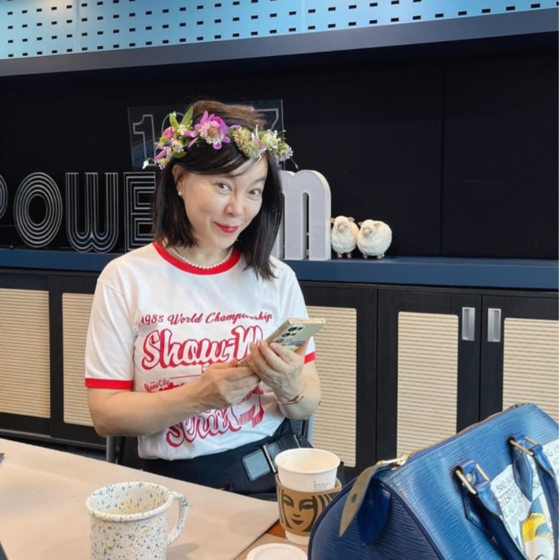 최화정픽 24ss와일드동키 링거 반팔티셔츠 (xs) 상품이미지1