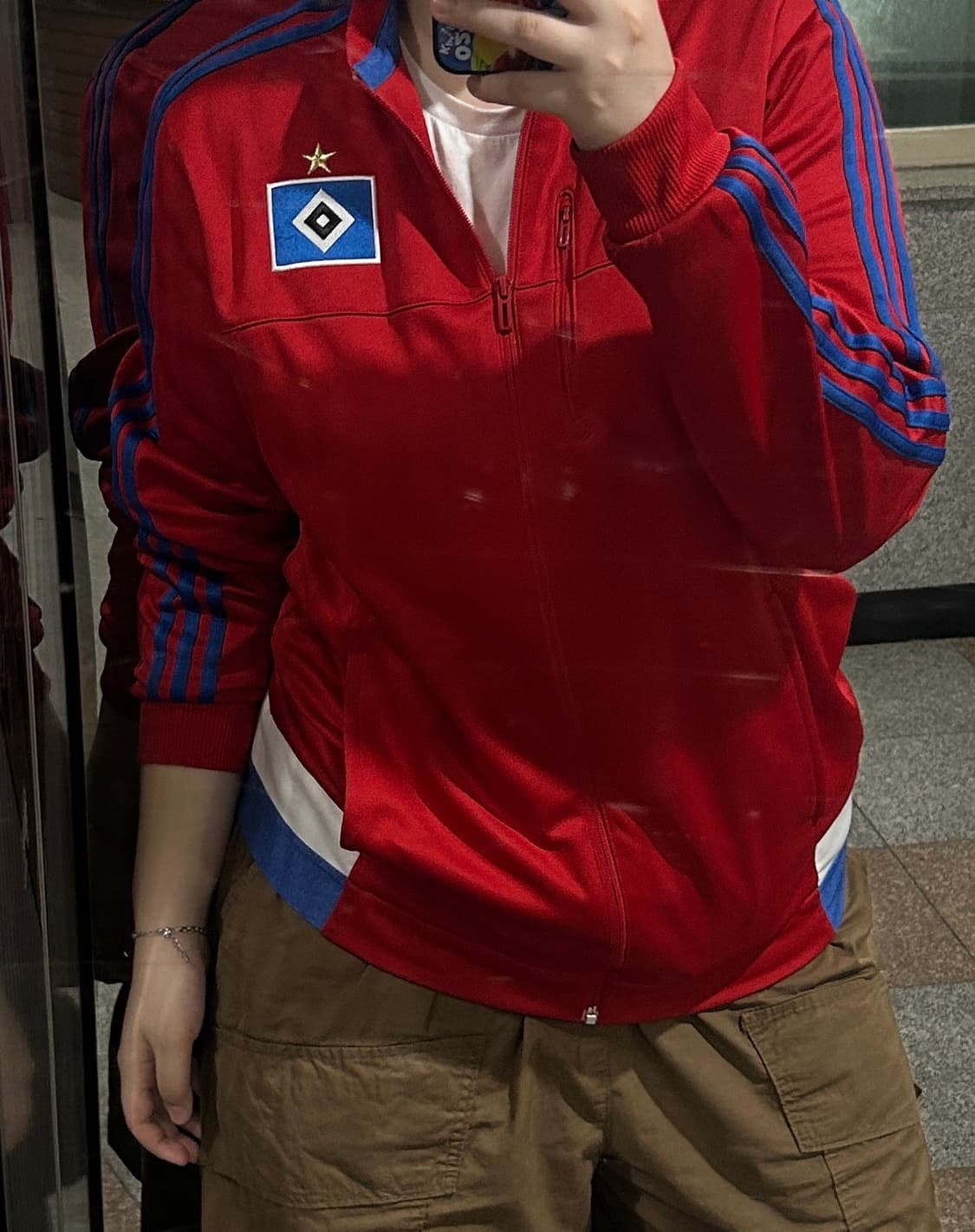 아디다스 함부르크 져지 레드  상품이미지1