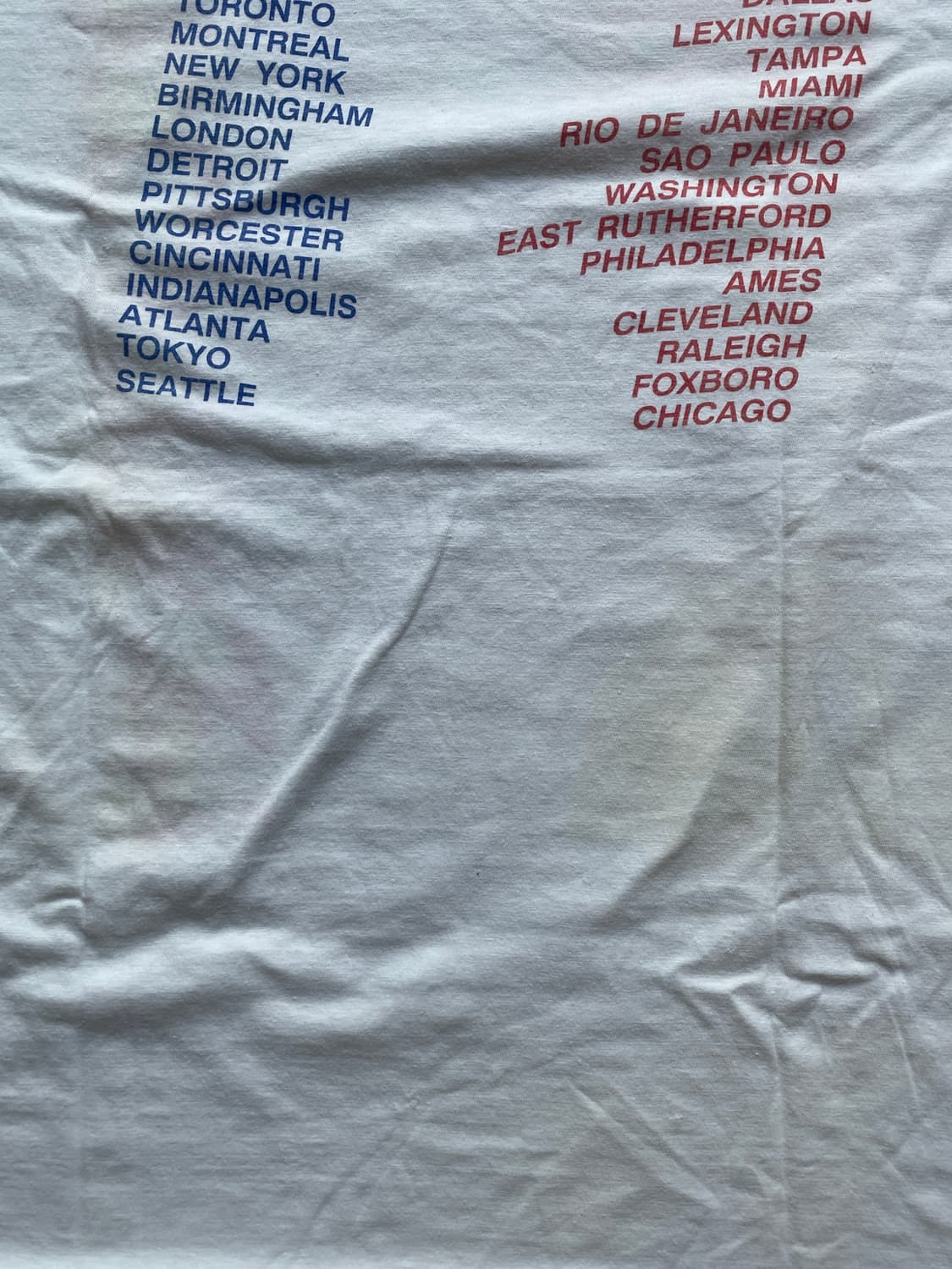 80s 폴 매카트니 월드투어 티셔츠 상품이미지8