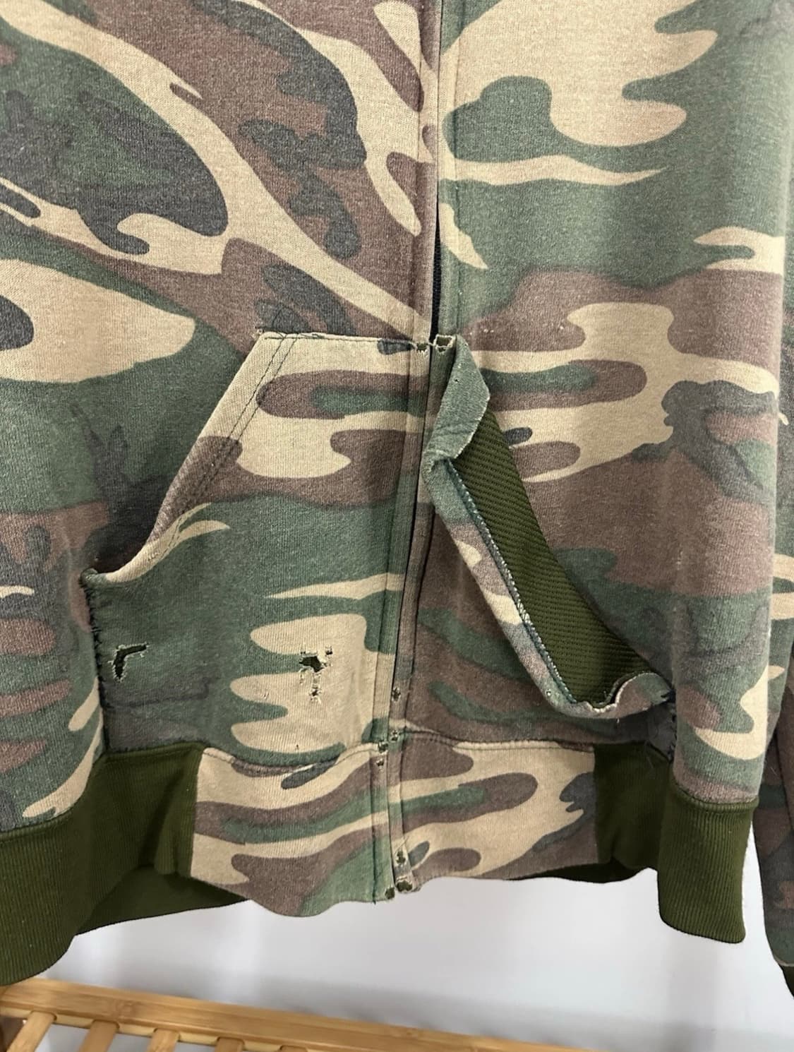 빈티지 80s 카모 후드집업  상품이미지5