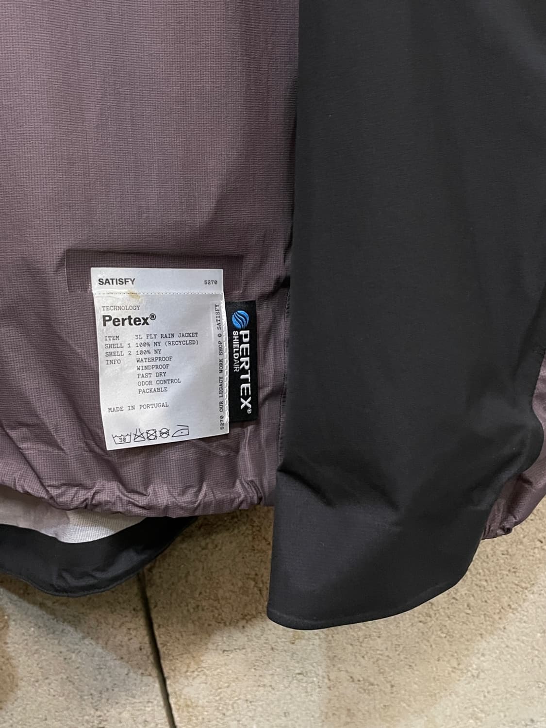 새티스파이 아워레가시 워크샵 퍼텍스 3L 플라이 레인 자켓 상품이미지10