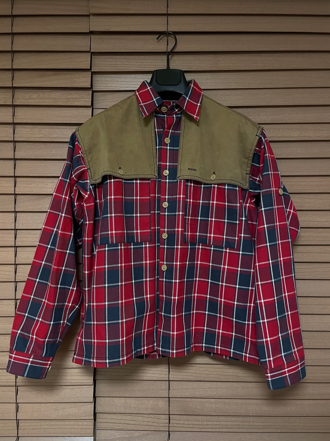 케네스 필드 헤비 코튼 체크 셔츠 m 상품이미지1