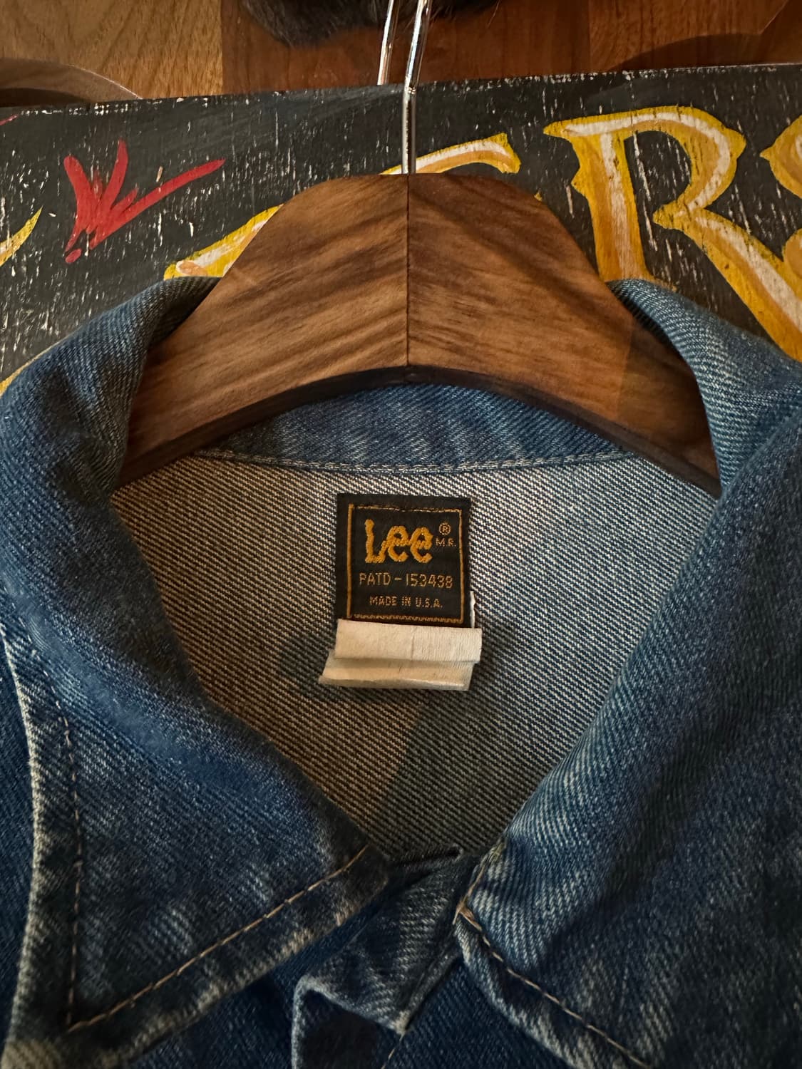 80s USA 빈티지 LEE 리 데님 트러커 자켓 상품이미지8