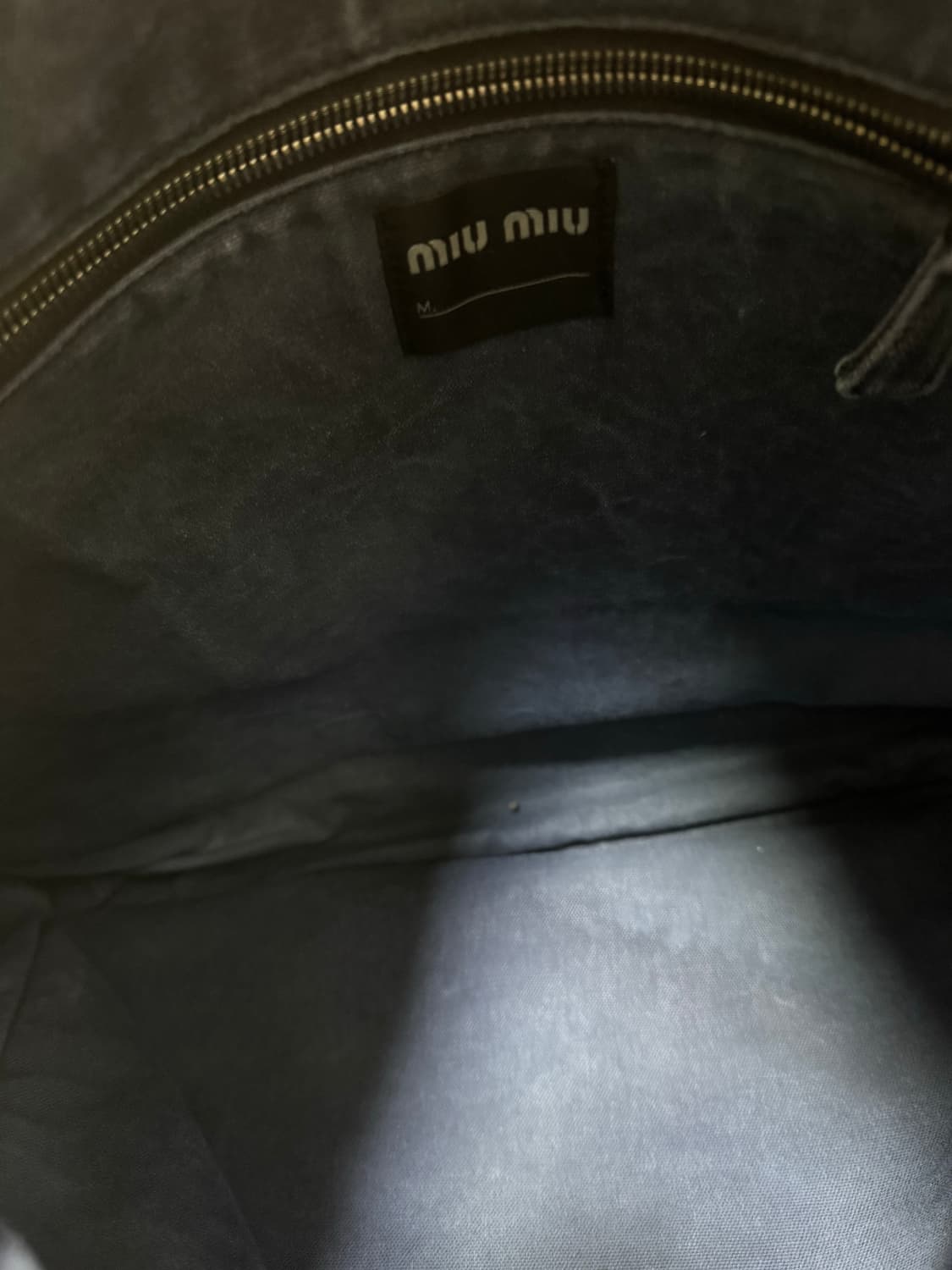 미우미우 정품 데님 가방 숄더백 시티백 상품이미지8