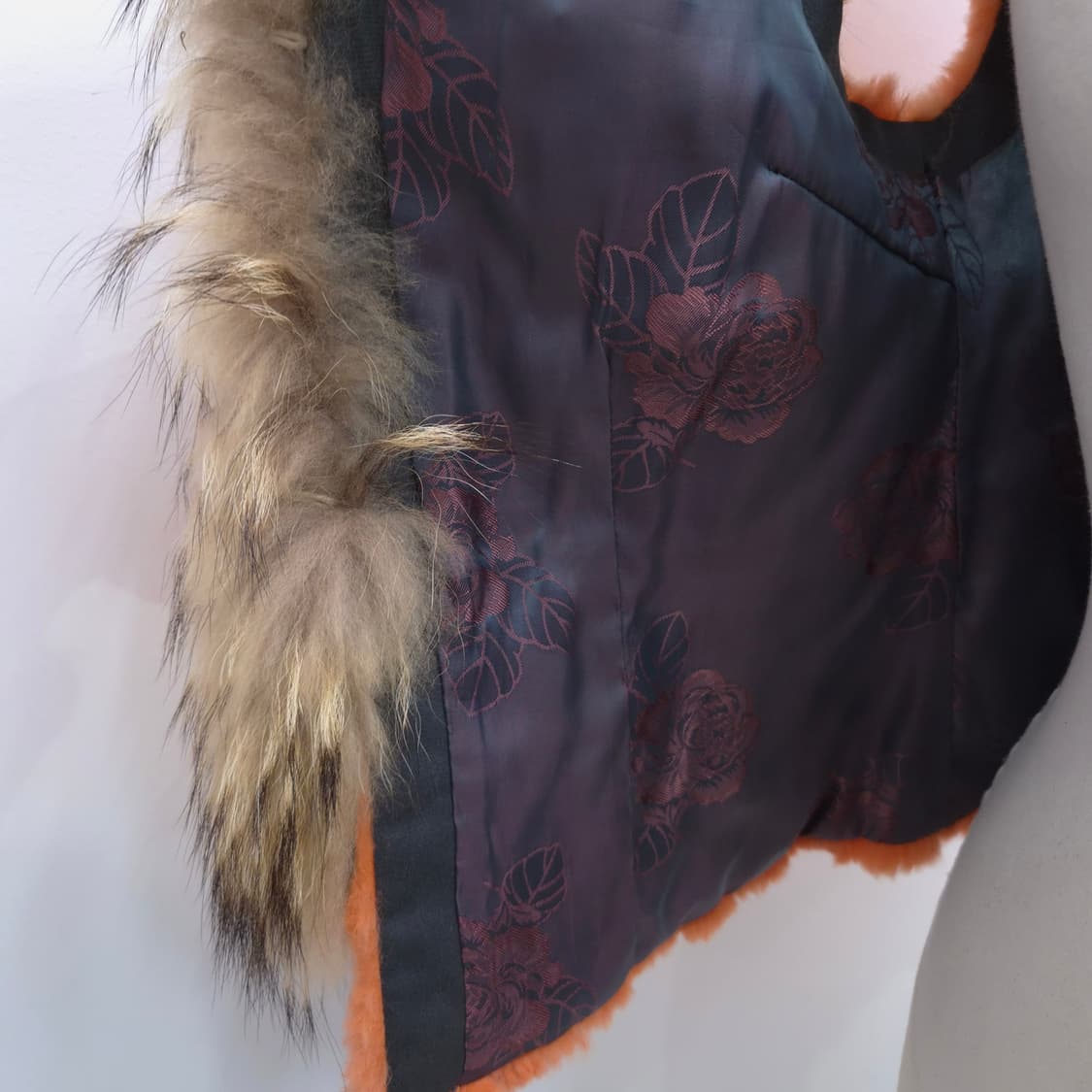 천연 라쿤 퍼카라 포인트 여성 조끼 베스트 상품이미지7