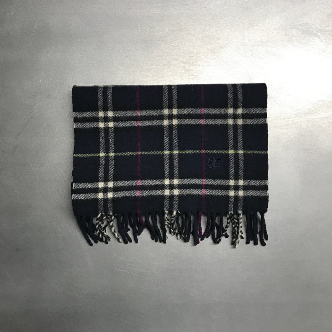 버버리 정품 램스울 머플러 네이비 상품이미지2